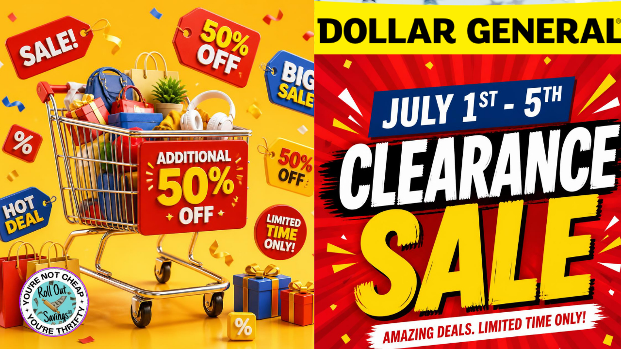 Dollar General Clearance Sale July 1-5, 2026