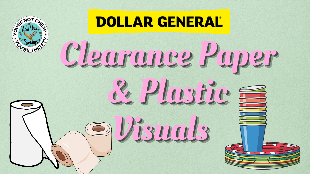 DG Clearance Paper &amp; Plastic Visuals 