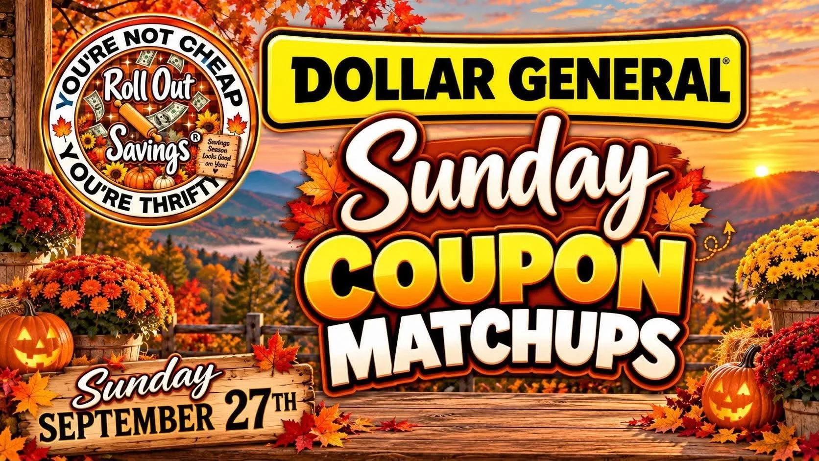 DG Coupon Matchups 9/28/26