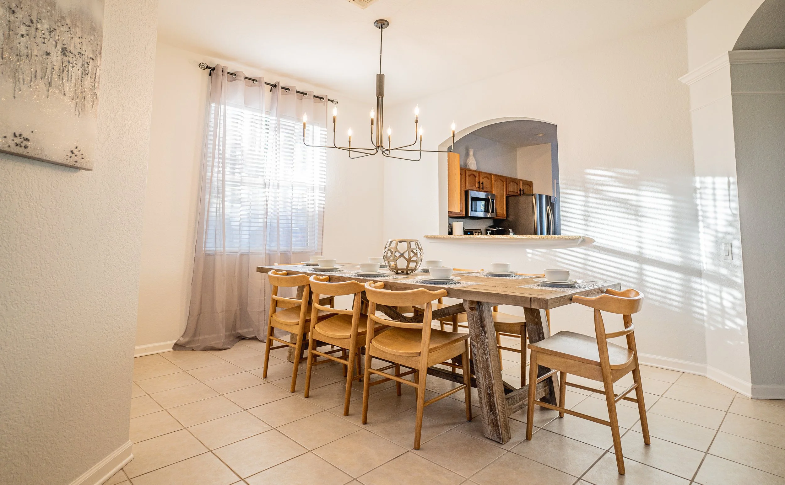 Comfy formal dining area