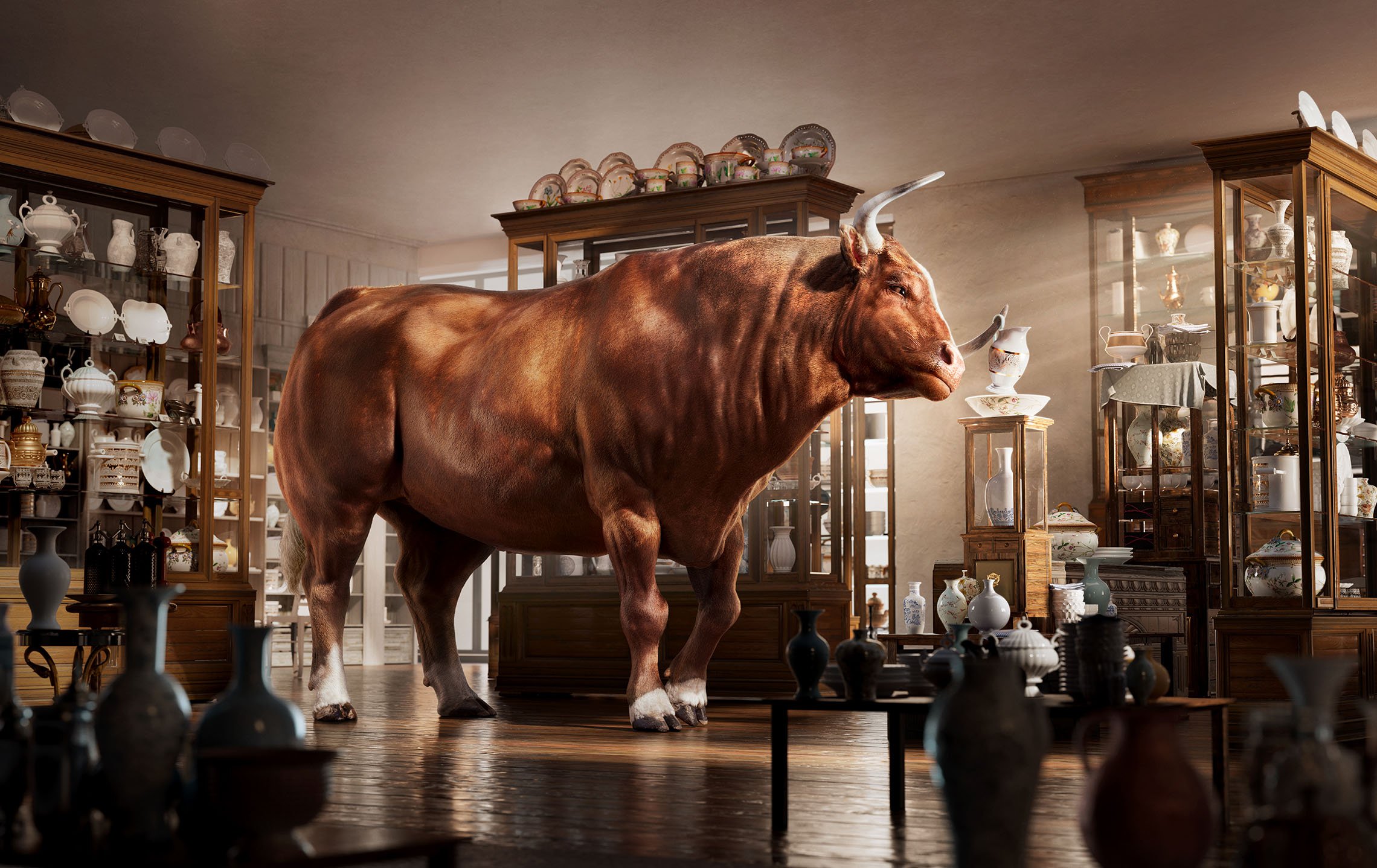 Bull In A China Shop — Electric Art - Creative Image Production