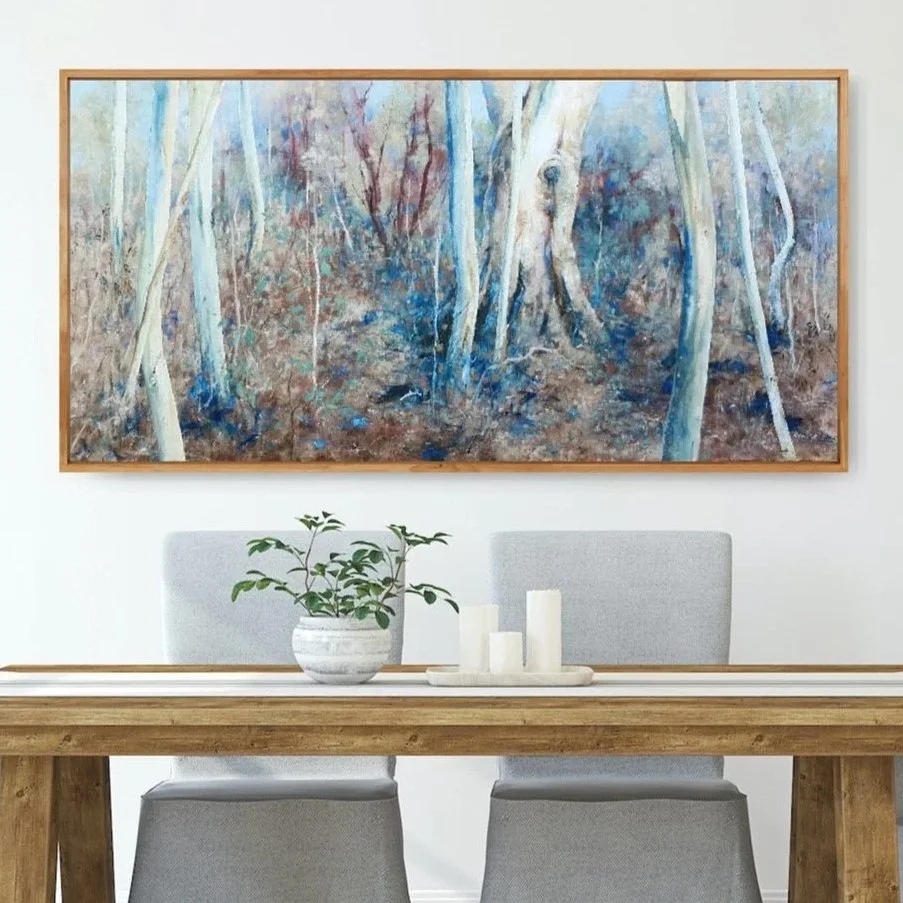 "Father Sun 1", oil on canvas, 76x152cm. $2200 ready to hang unframed.