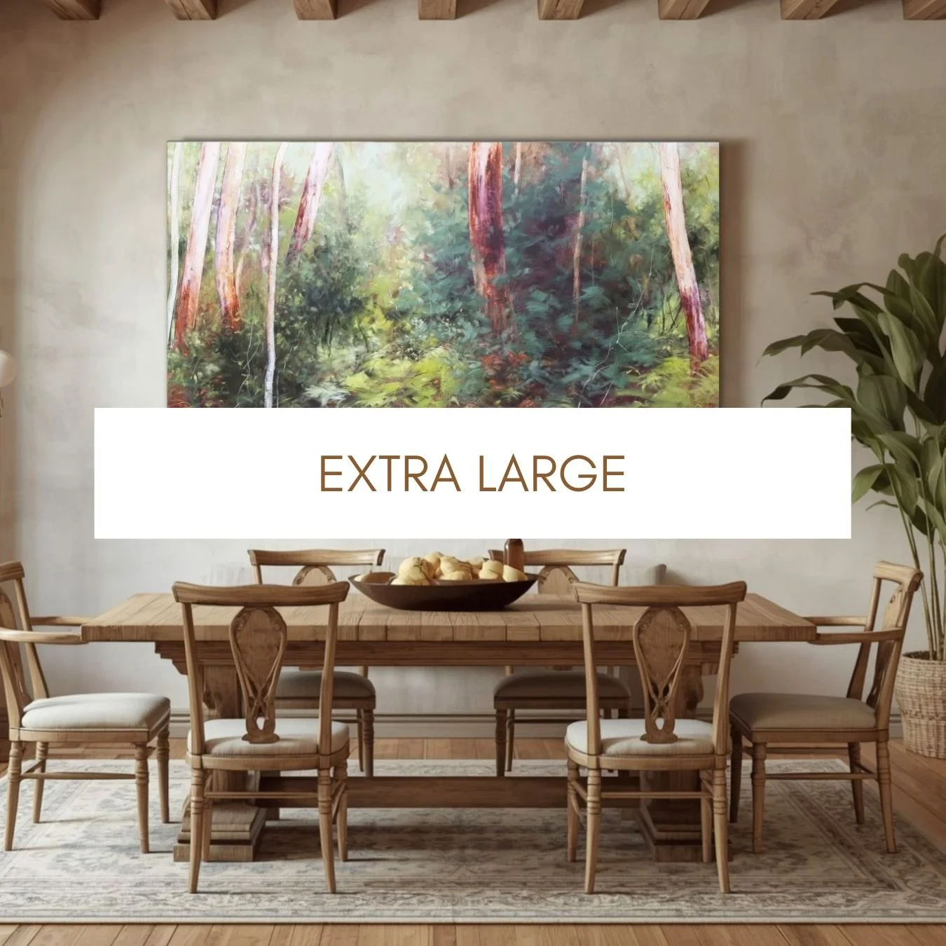 extra large original art abstract forest