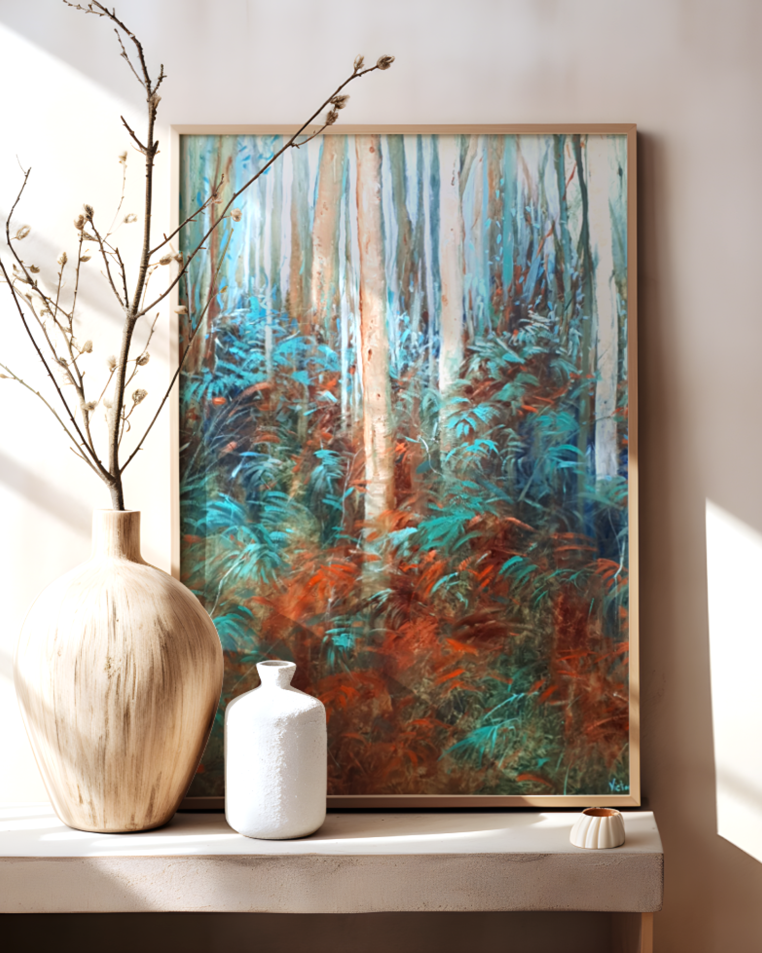 "Balance 1", oil on FCS wood panel, 46x60cm. $610.