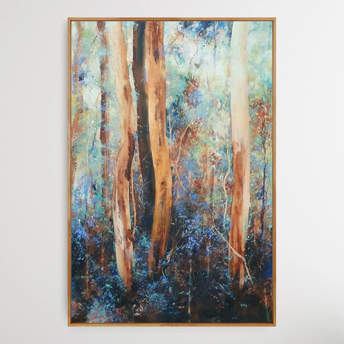 sapling forest 6 blues_victoria pynt_framed.jpg