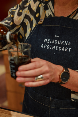 Liquid herbal medicine being prepared for an Express Naturopathic Consult at The Melbourne Apothecary