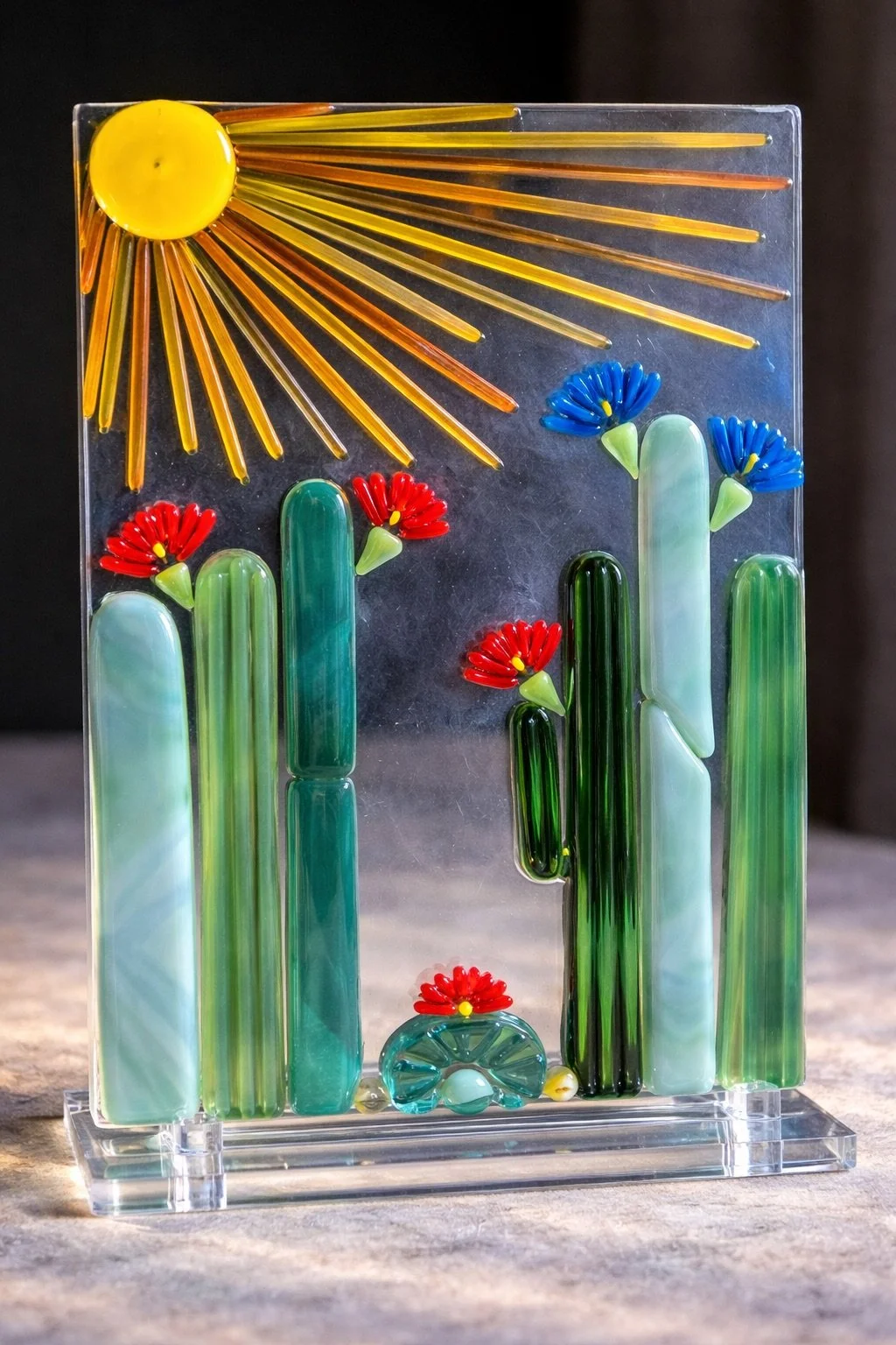 Vibrant Cacti: A Fused Glass Workshop for Adults-SOLD OUT