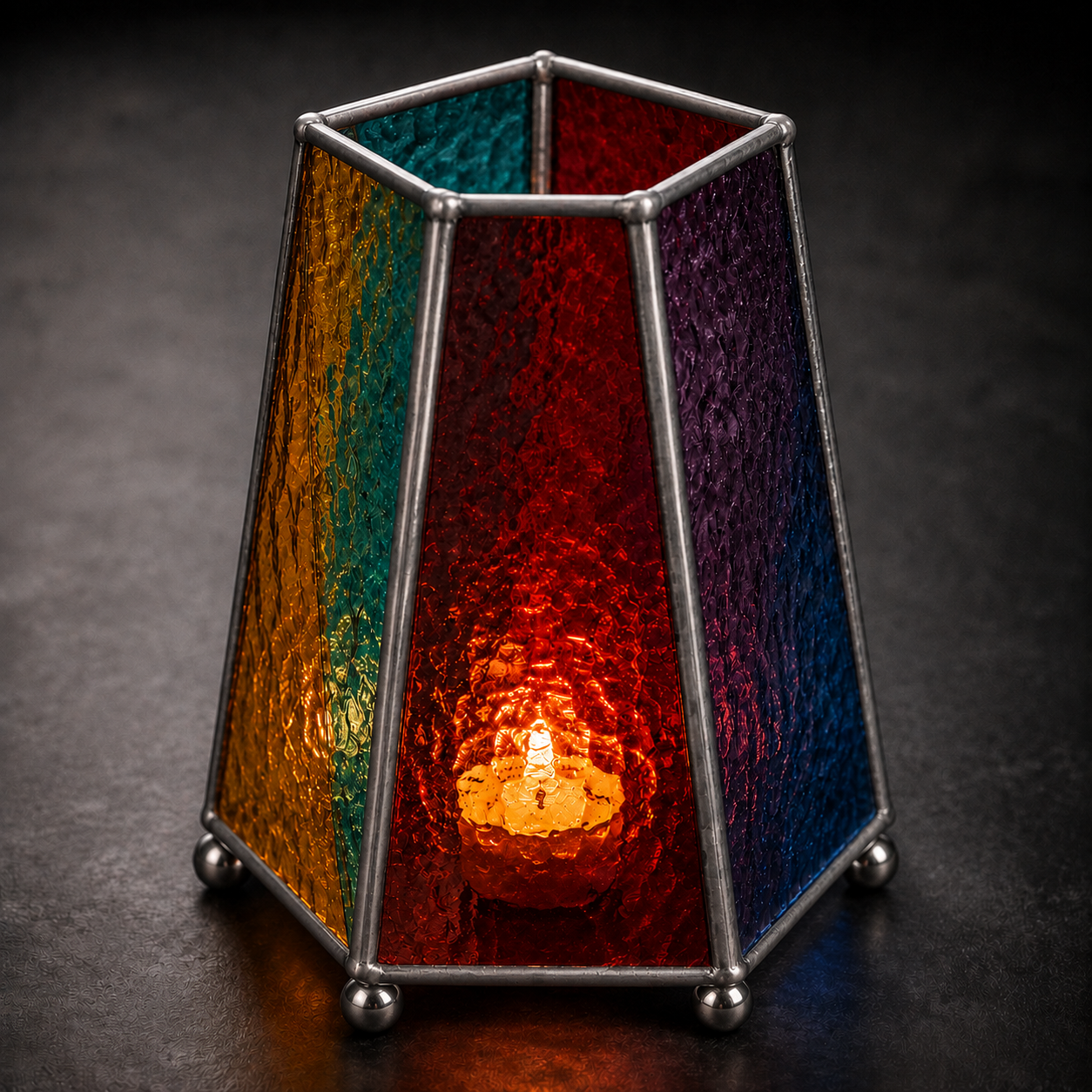Stained Glass Workshop: Geometric Candle Votive