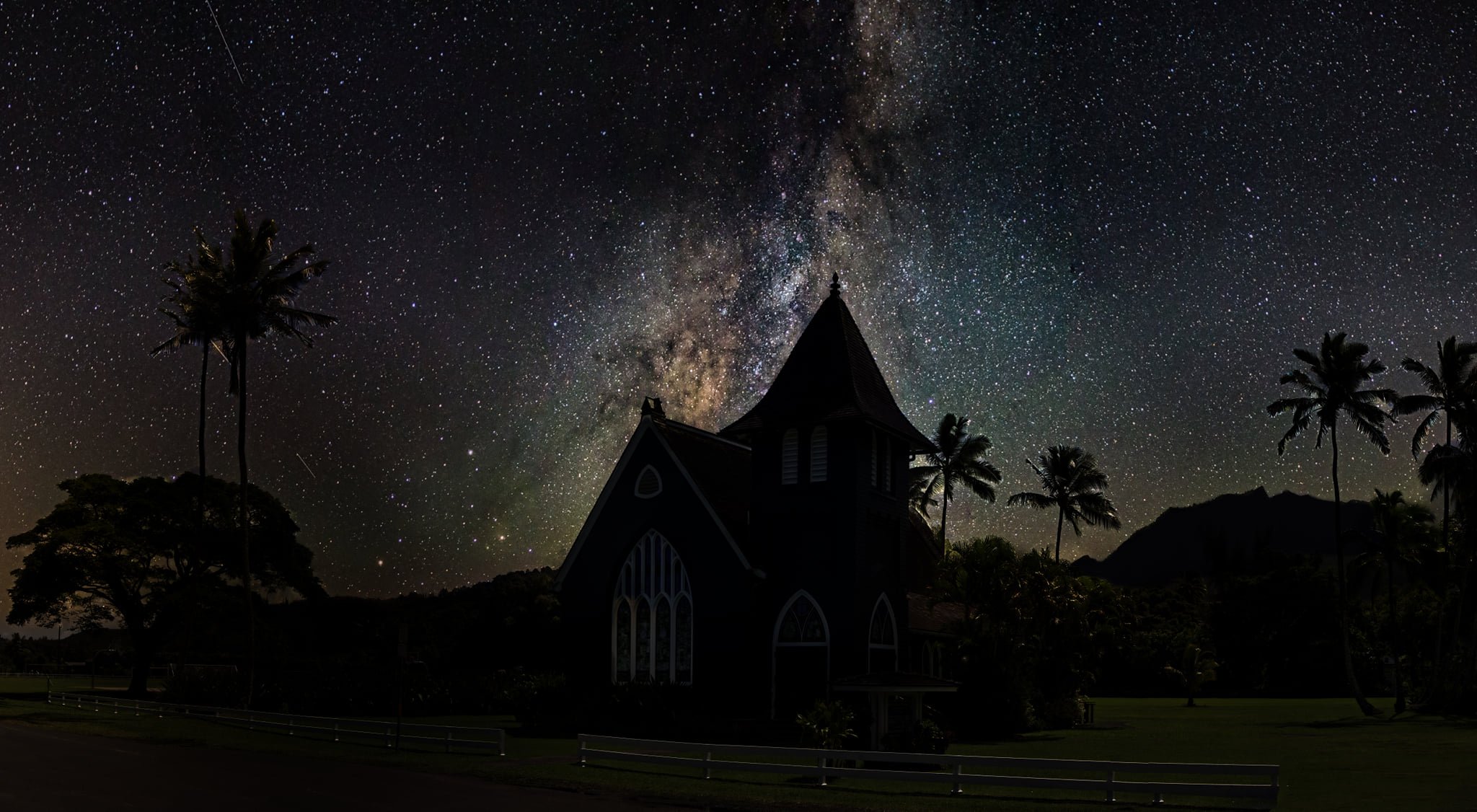 SOLD OUT!!! Peaceful Church nestled under the galaxy in Hanalei Bay, Kauai, Hawaii