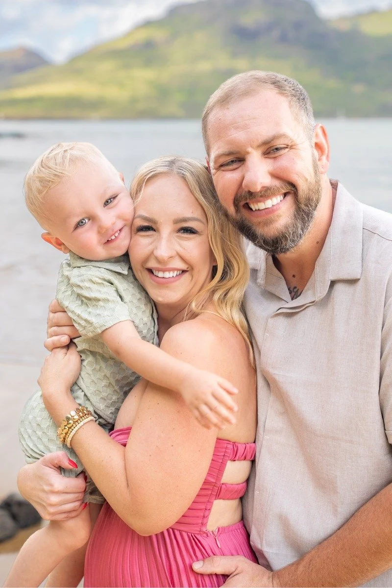 Family Photo Session with a toddler on Kauai