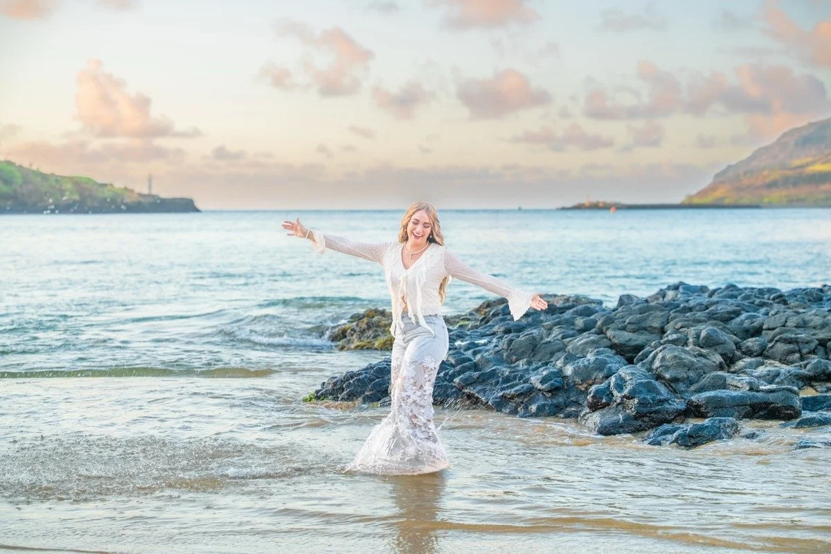 Beach portrait Photo Session at Kalapaki Beach, Kauai