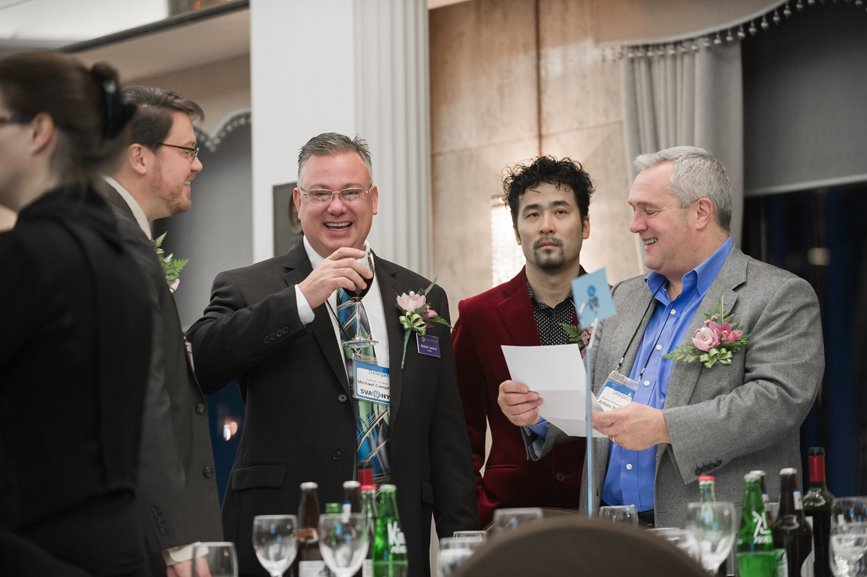 A. Rogers, Mike, Renyi, and A. Rhodes are having a conversation.