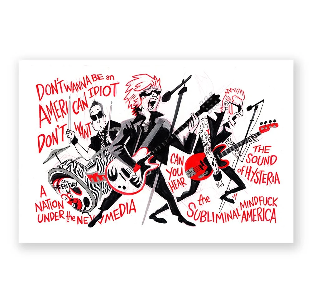 Green Day Halftime Show Art Print