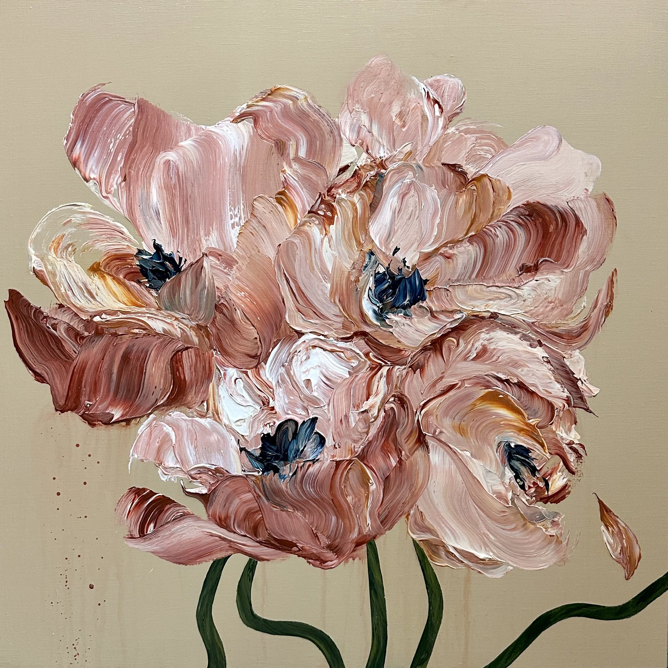 ぬくもりの隣,2025,652×652mm,Acrylic on linen canvas