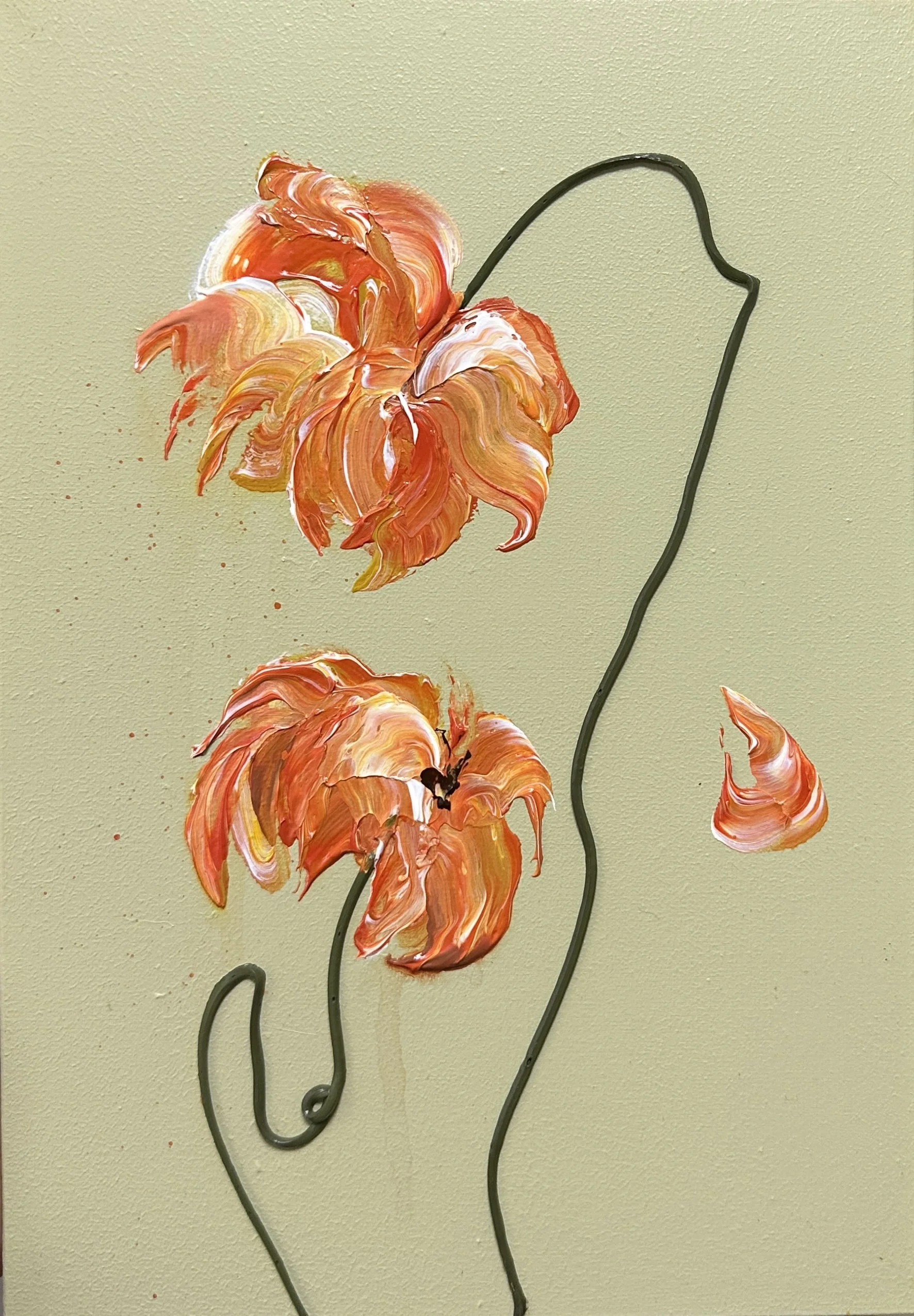 あなたがここにいる003,2025,273×190mm,Acrylic on linen canvas