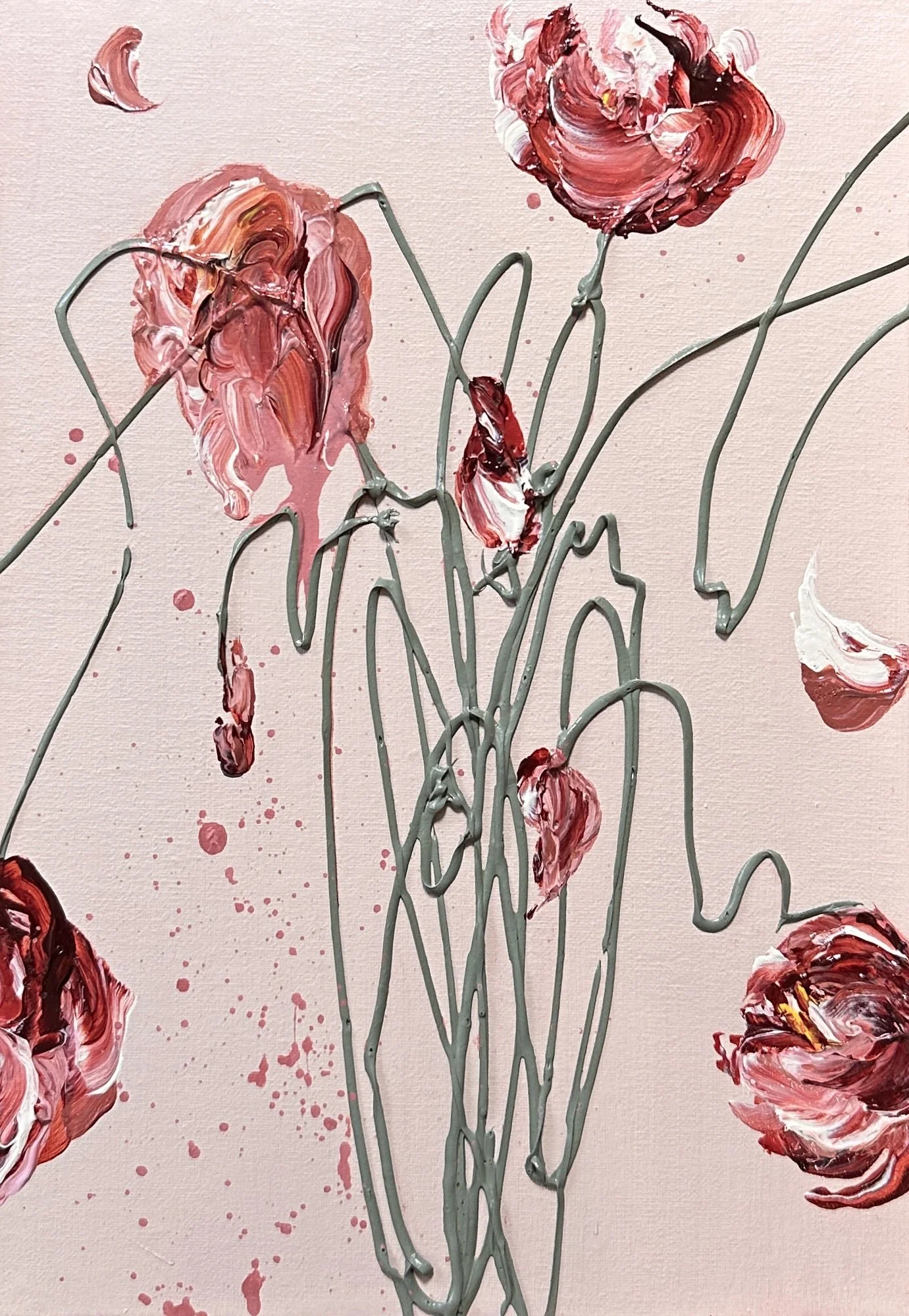 Slowly,2024,227×158mm,Acrylic on linen canvas