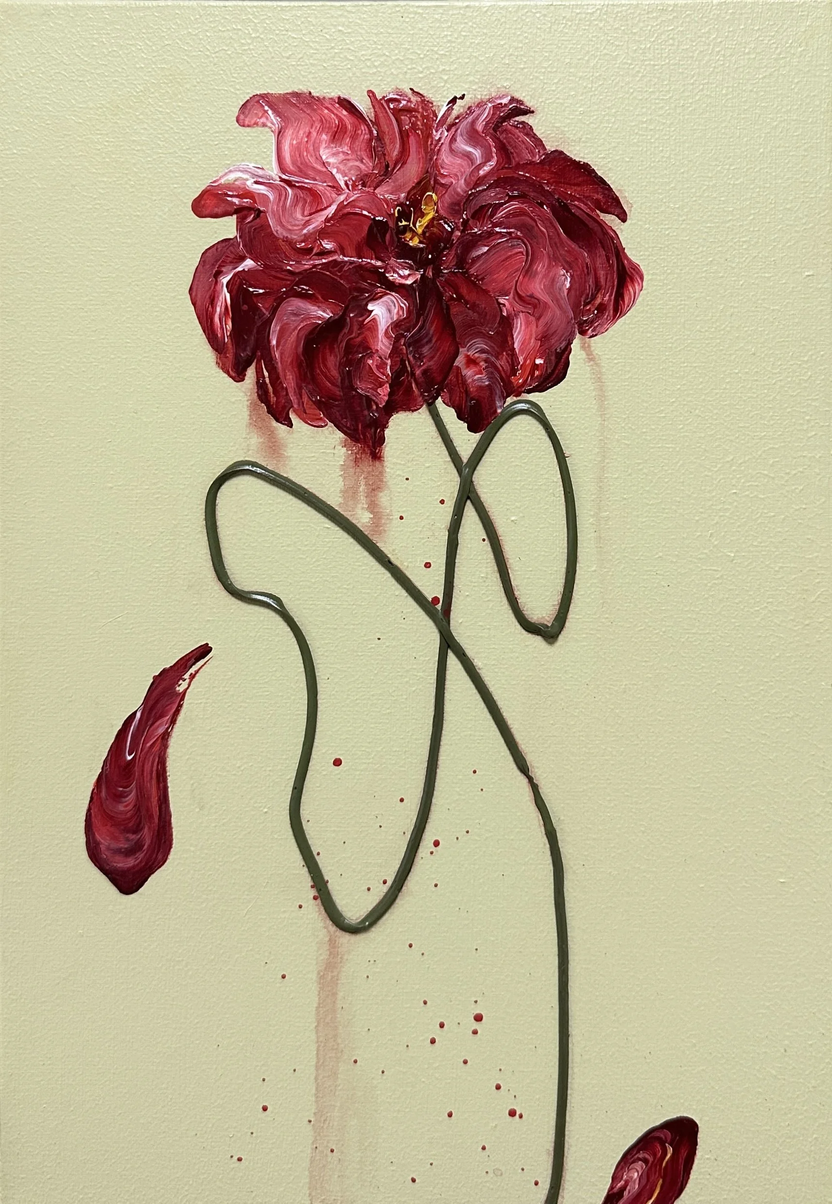 あなたがここにいる001,2025,273×190mm,Acrylic on linen canvas