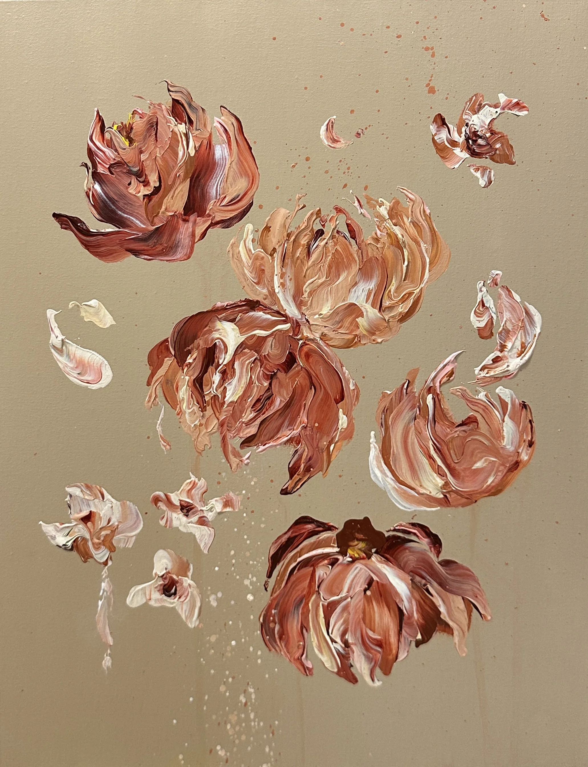 Joyfull,2024,410×318mm,Acrylic on linen canvas