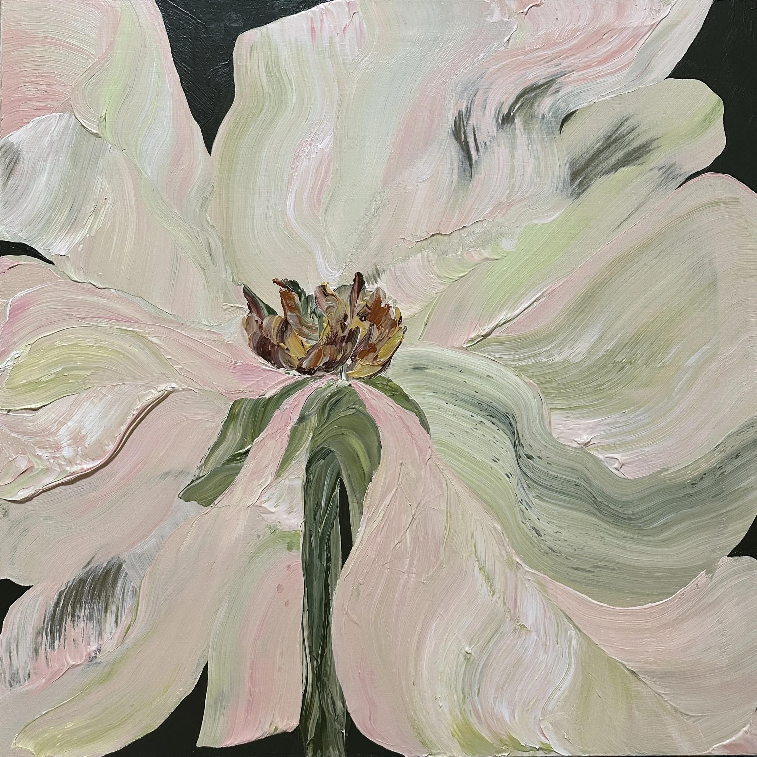 名前を呼ぶ声,2025,652×652mm,Acrylic on linen canvas