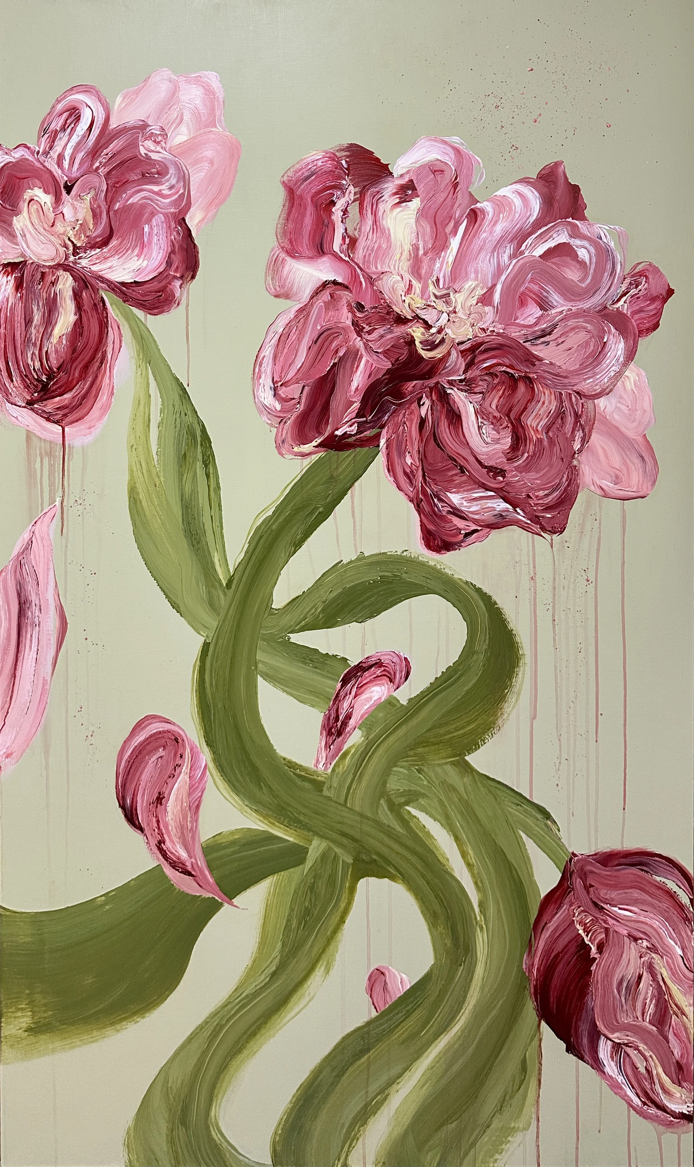 ふれる光,2025,910×1620mm,Acrylic on linen canvas