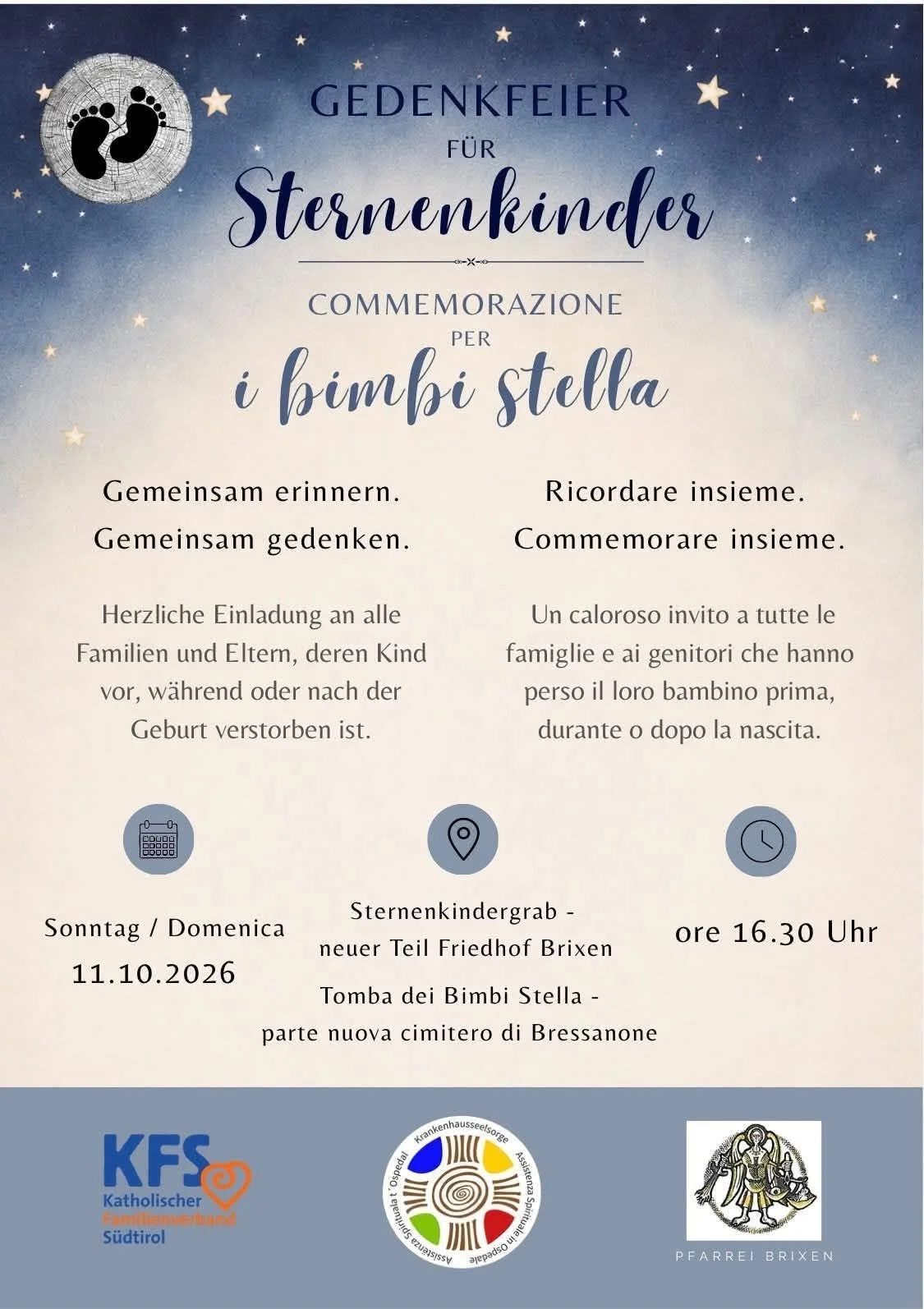 Gedenkfeier für Sternenkinder
