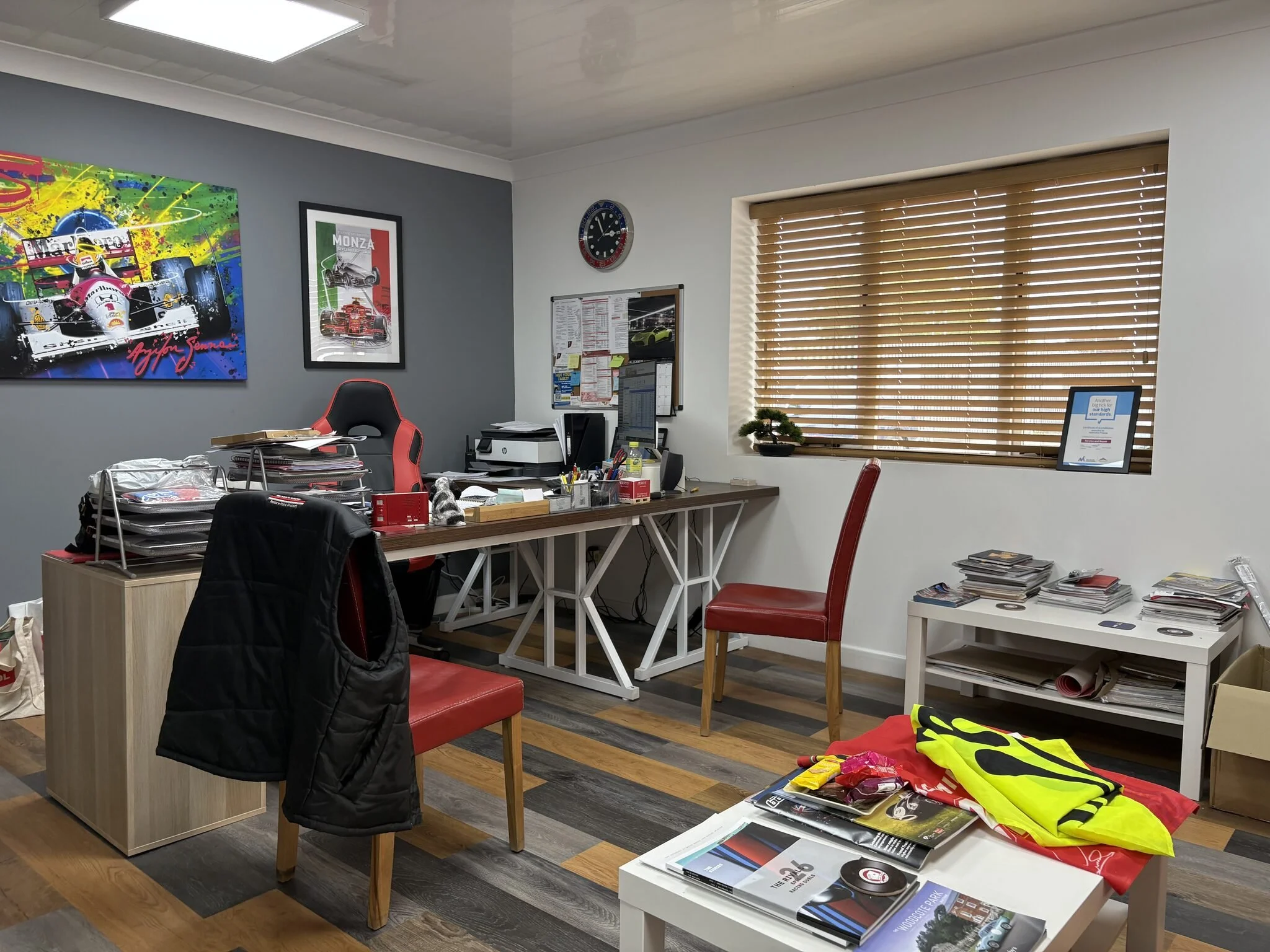 Inside the office at Automotive Finesse