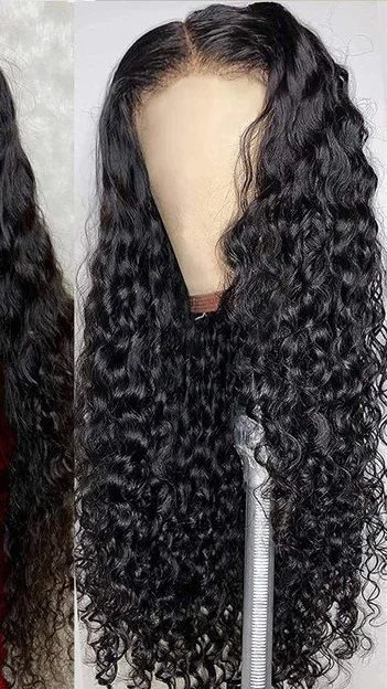 Deep Wave Lace Front Wigs Human Hair.Deep Curly Lace Front Human Hair Wigs.It Has Natural Hairline.Natural Looking and Super Beautiful.Full and Healthy Ends.