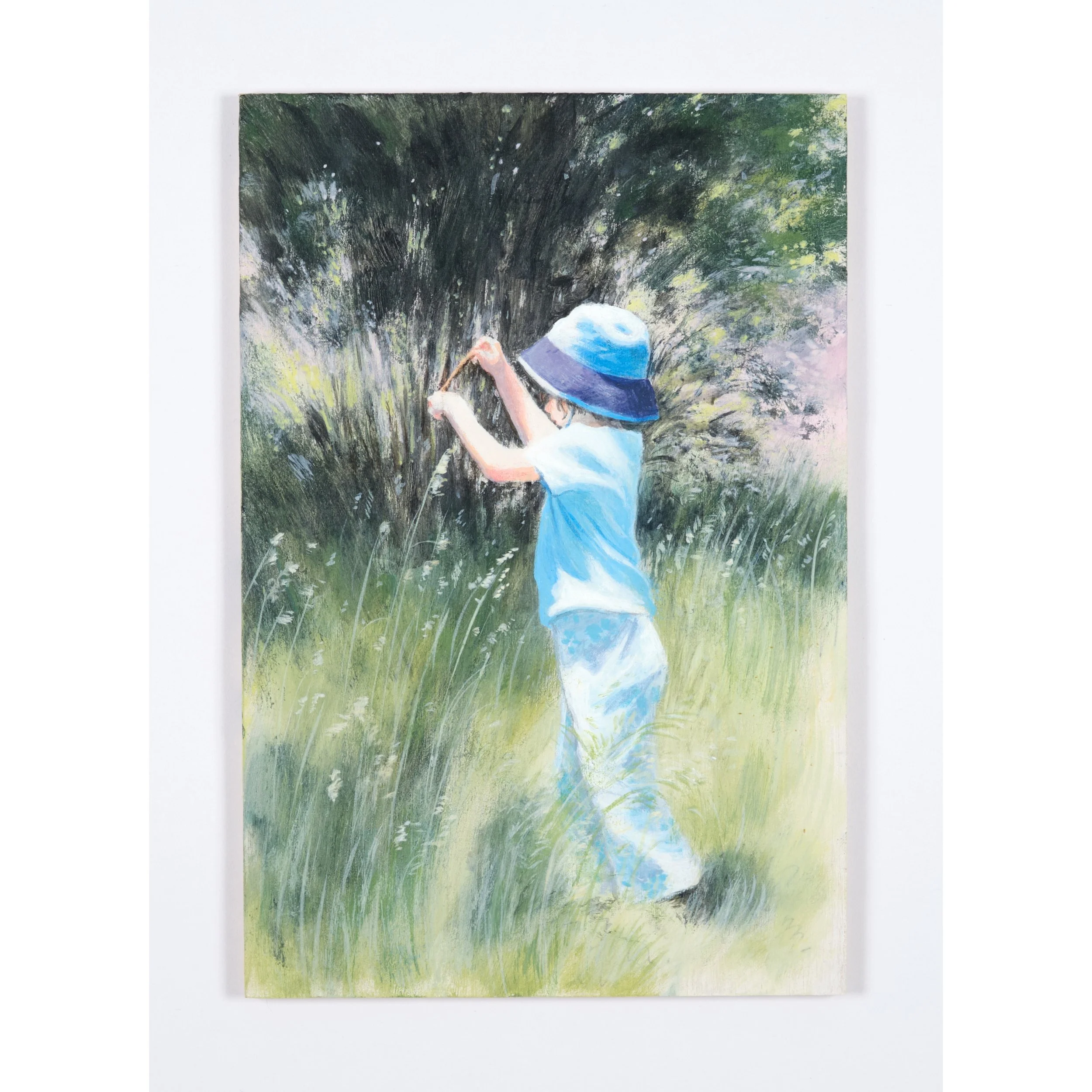 Daydream -  Acrylic on board, 15.3cm x 10.3cm, 2025.