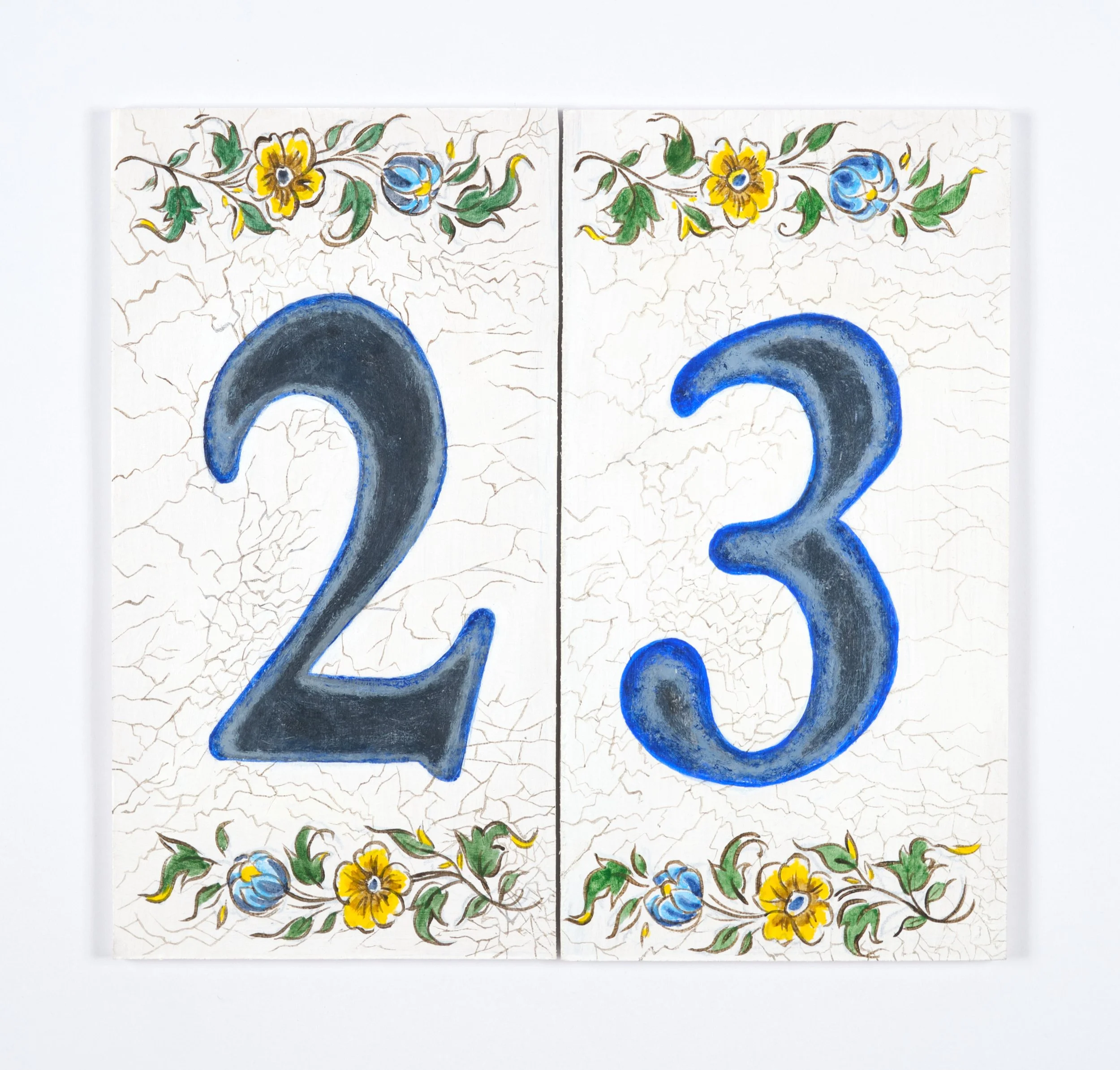 23 - Acrylic on board, 12cm x 12.7cm, 2025.