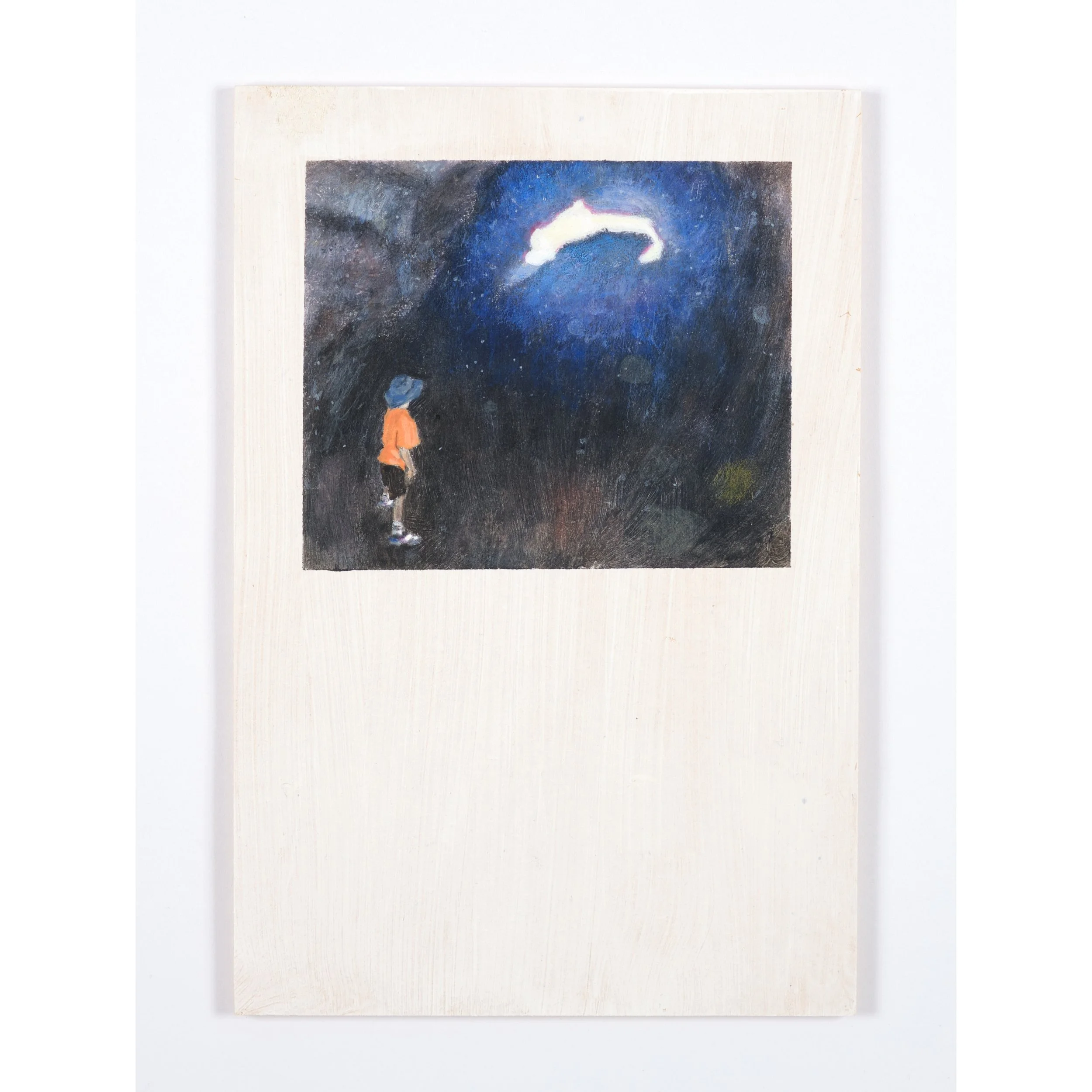 Cave - Acrylic on board, 15.3 cm x 10.3 cm, 2025.