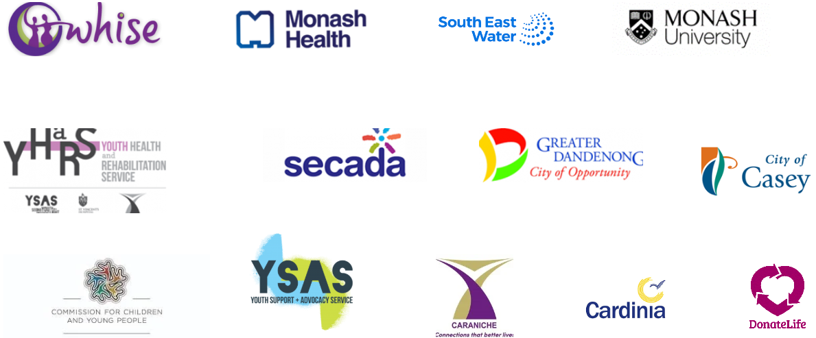 Organisation logos of some of Enliven's partners.