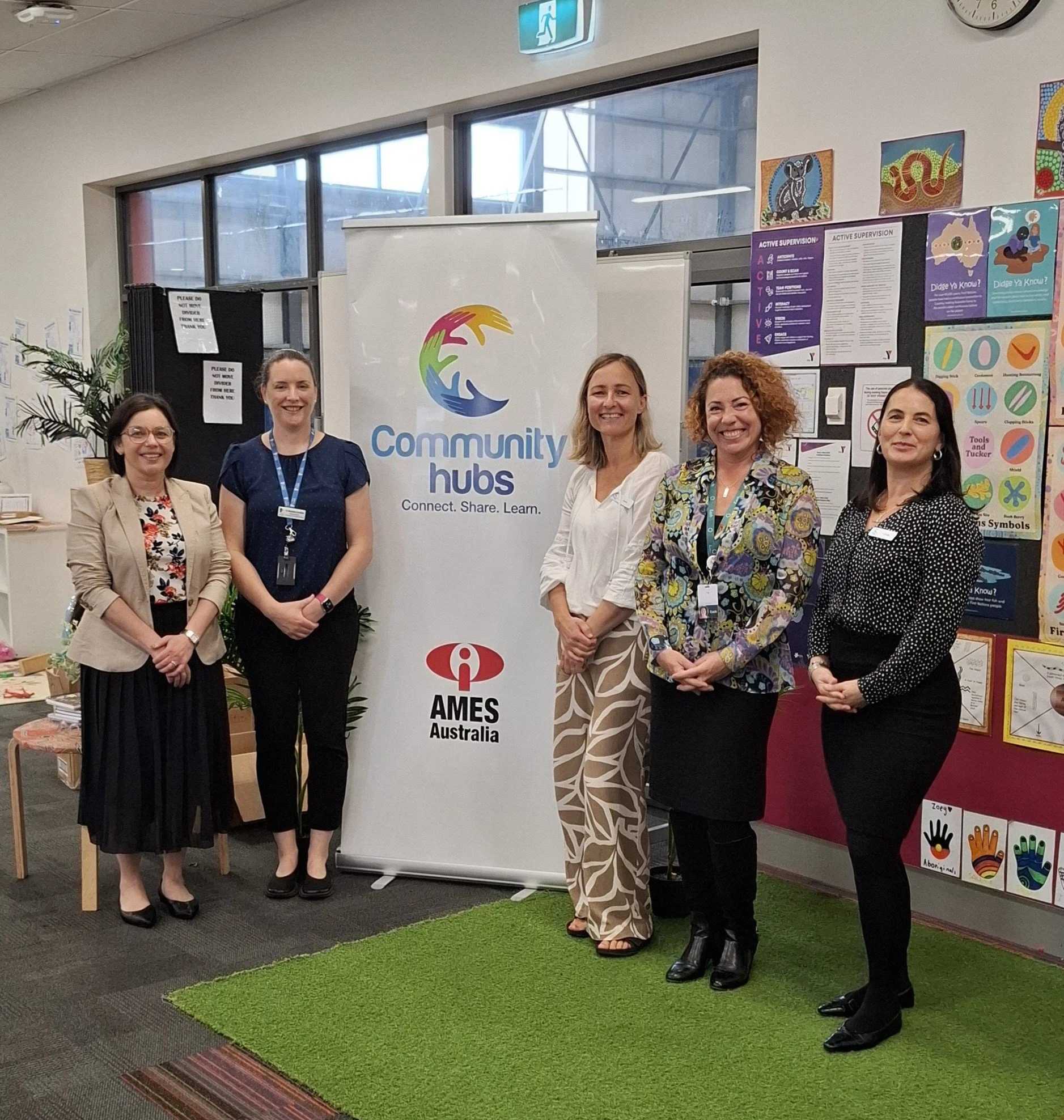 Community members and staff at the Nourishing Casey Recipe Book launch.