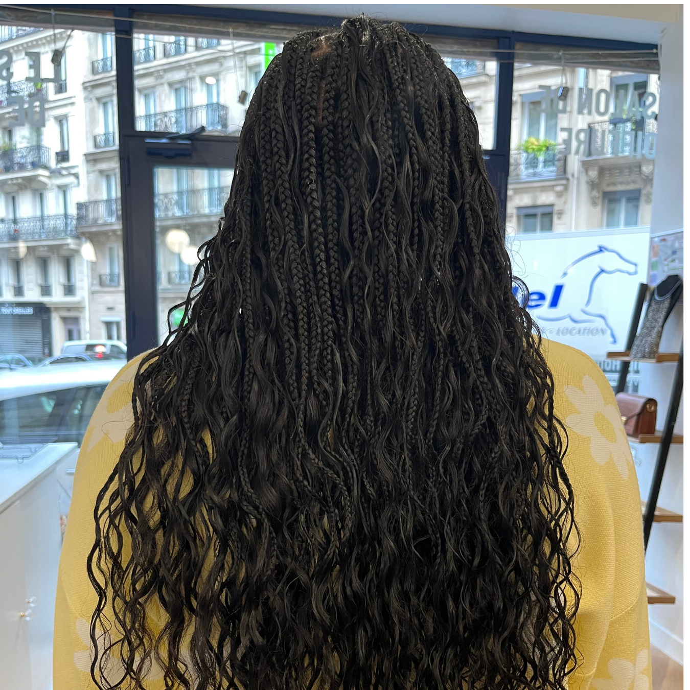 Bohemian braid d'une cliente au salon BYG PARIS