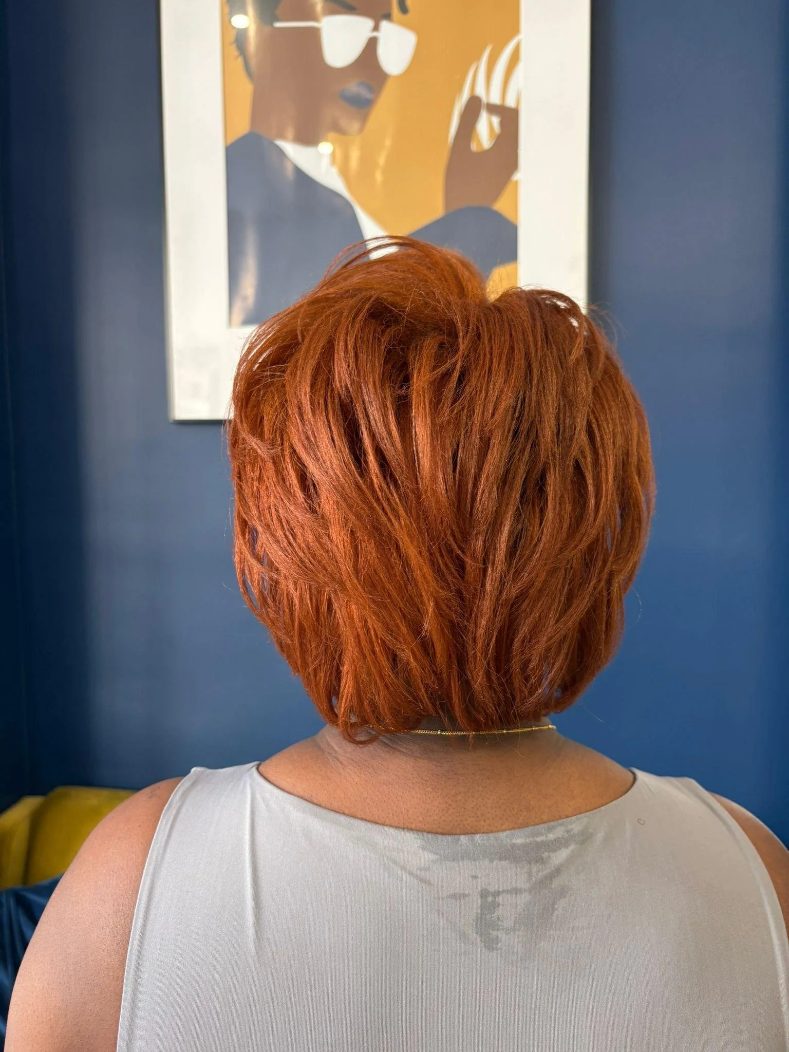 Coloration, coupe et brushing d'une cliente BYG PARIS