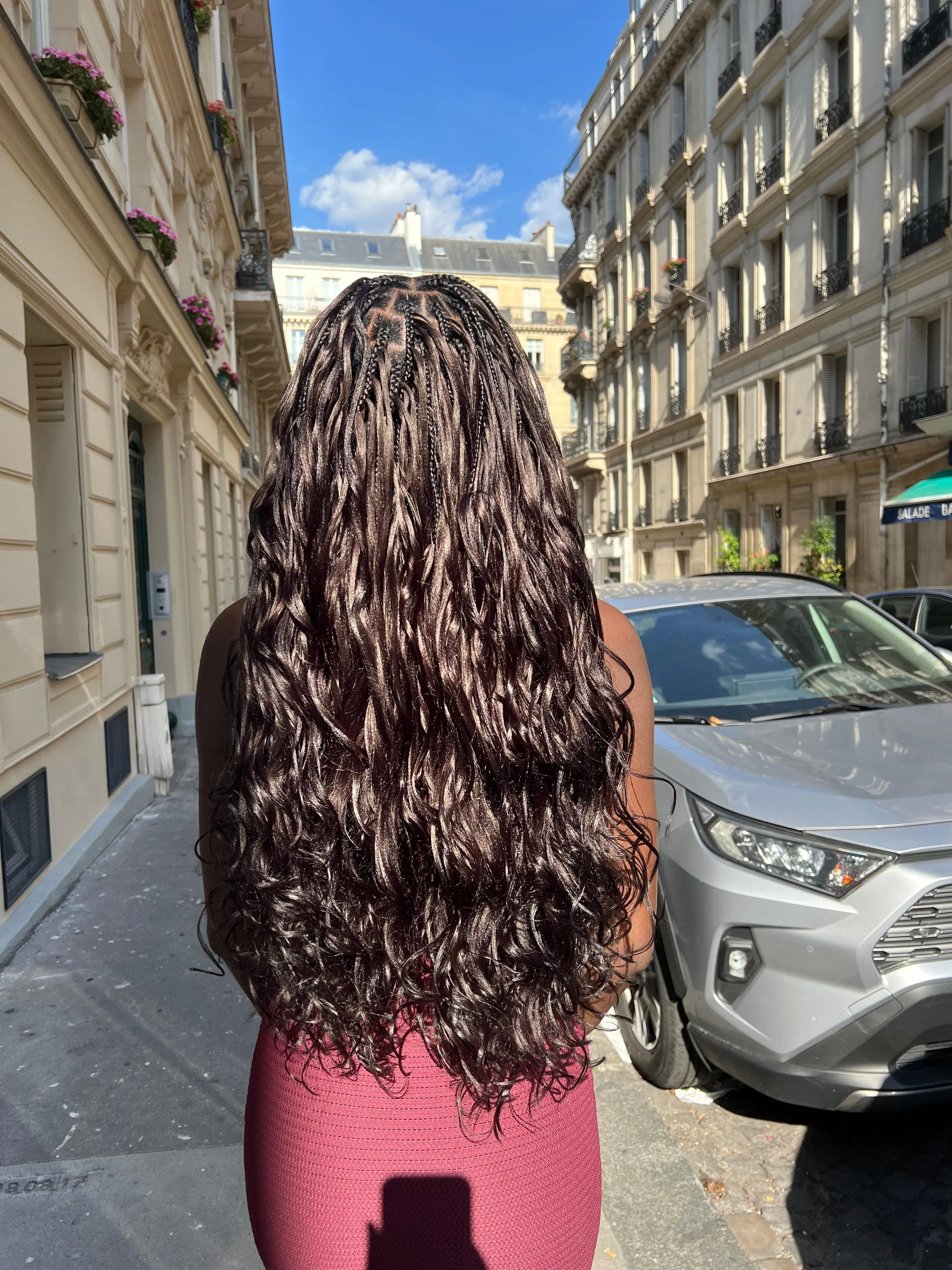 Bohemian d'une cliente au salon BYG PARIS