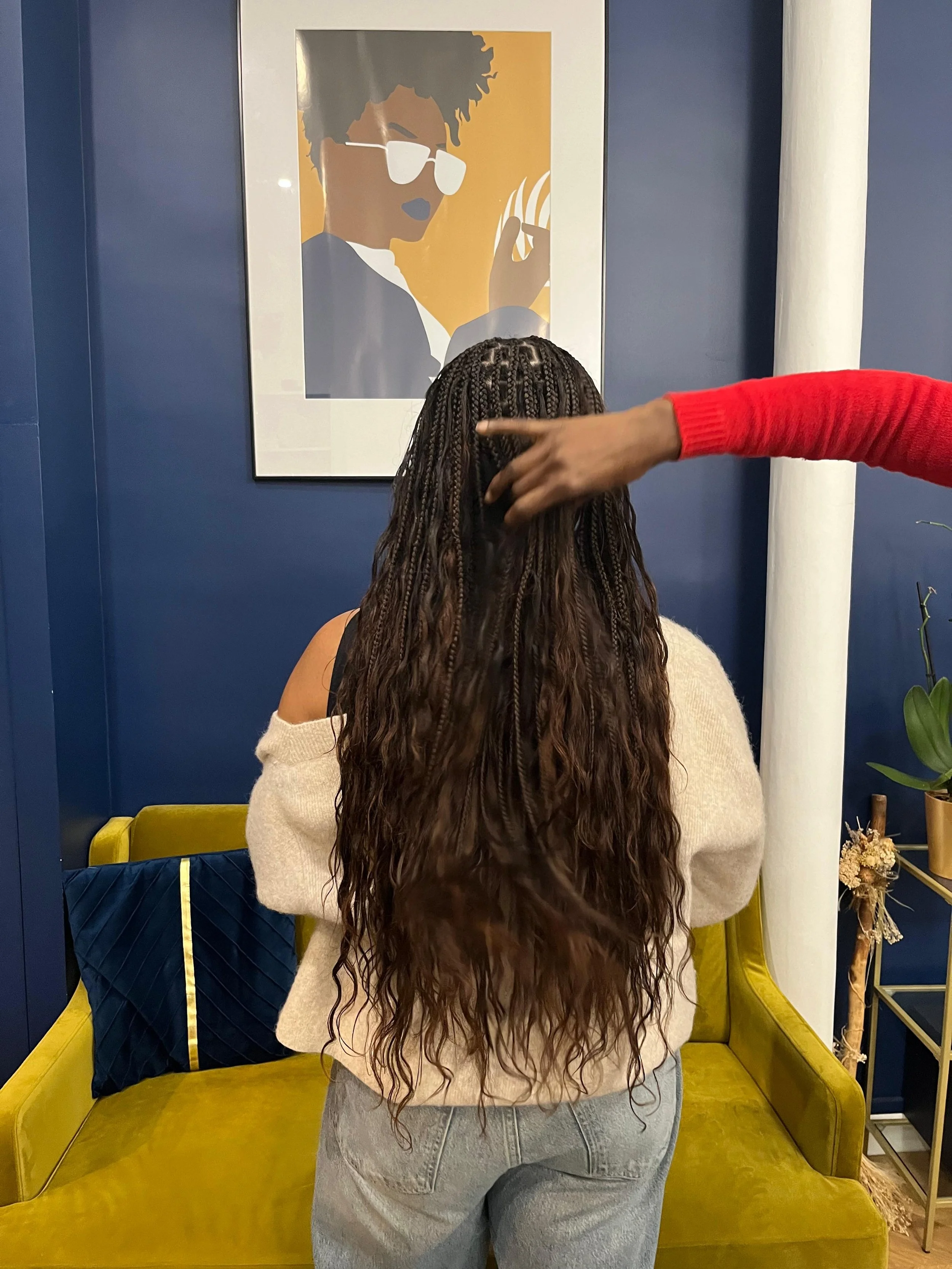 Bohomian braids d'une cliente au salon BYG Paris