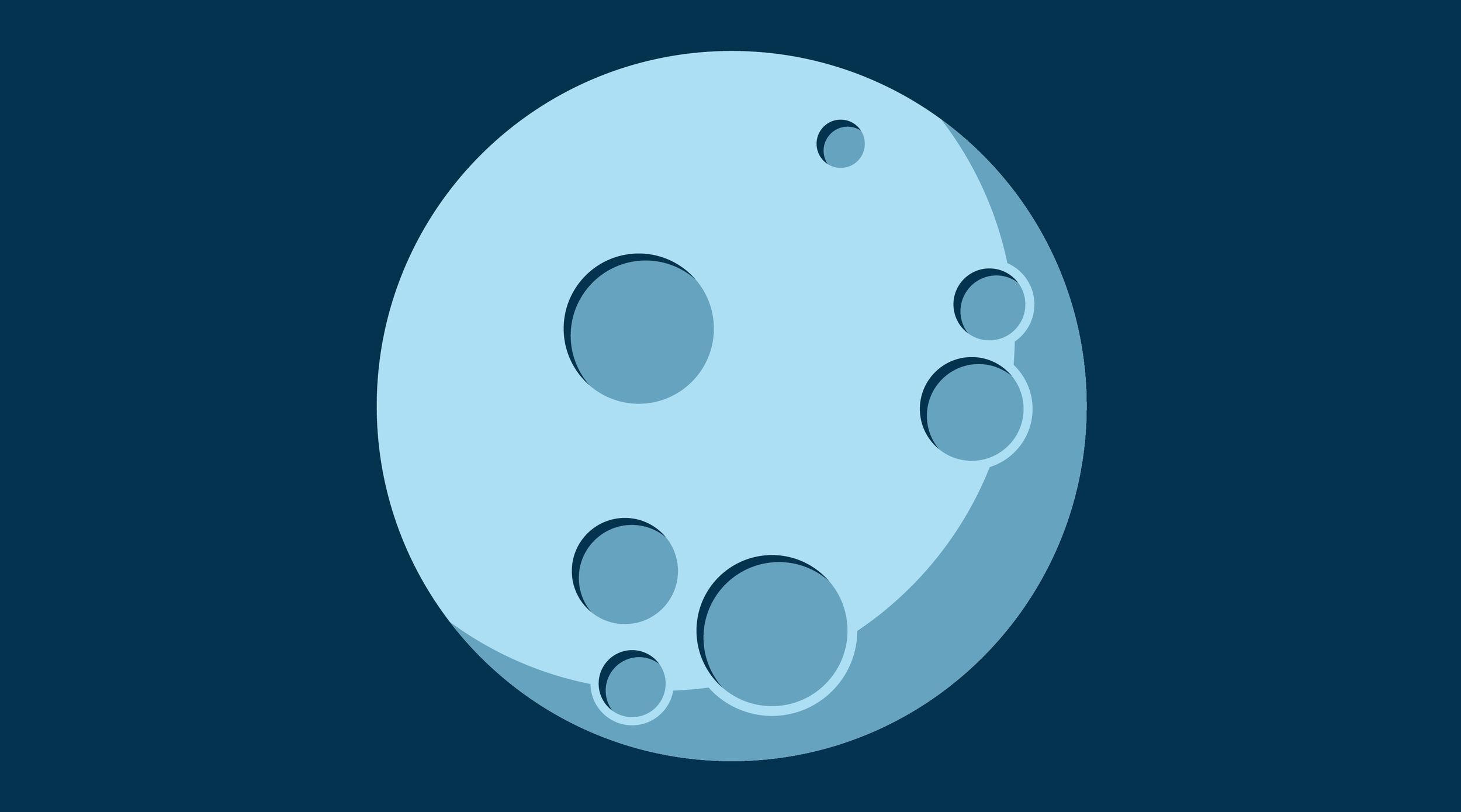 illustration of a full moon