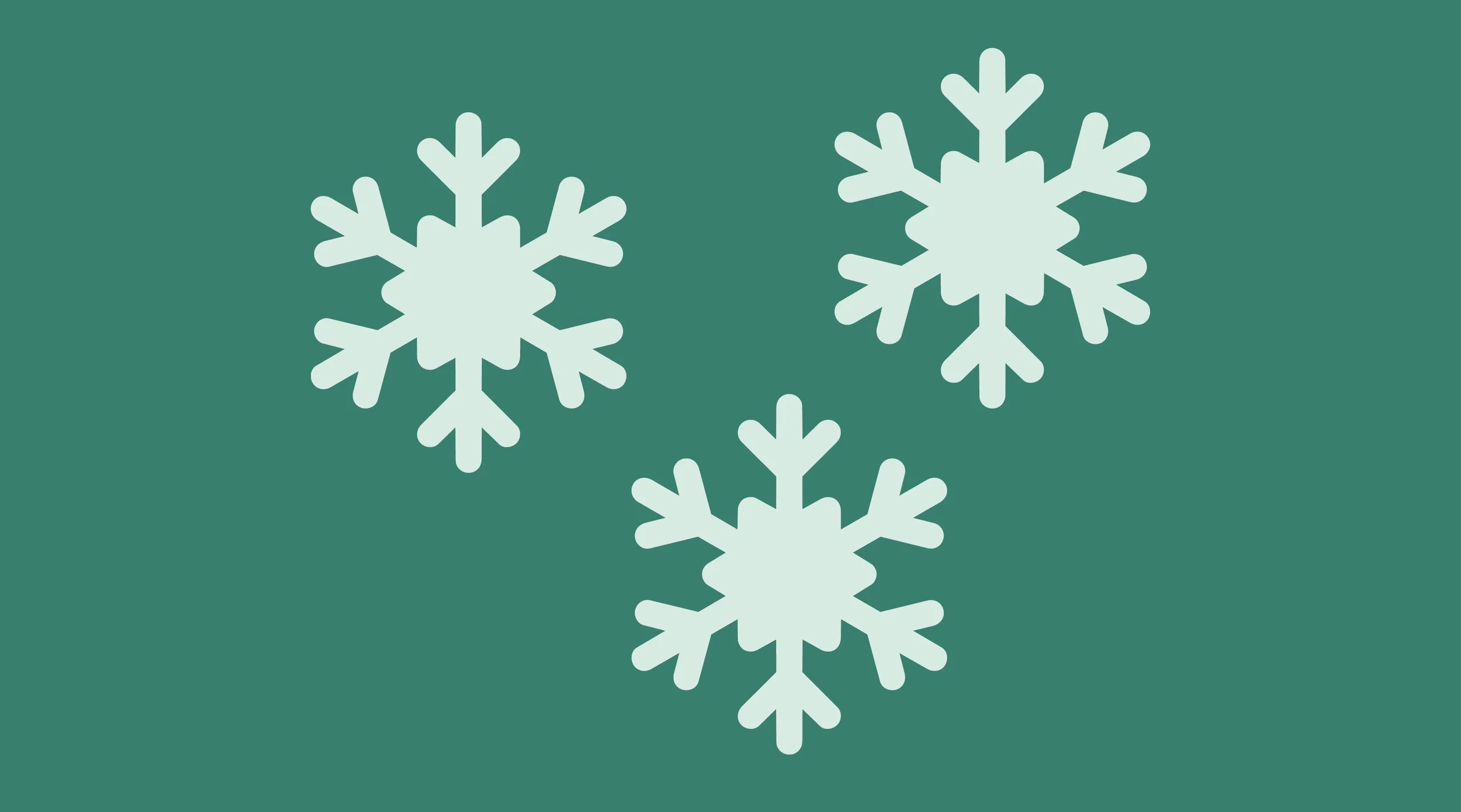 Illustration of a snow flakes silhouette