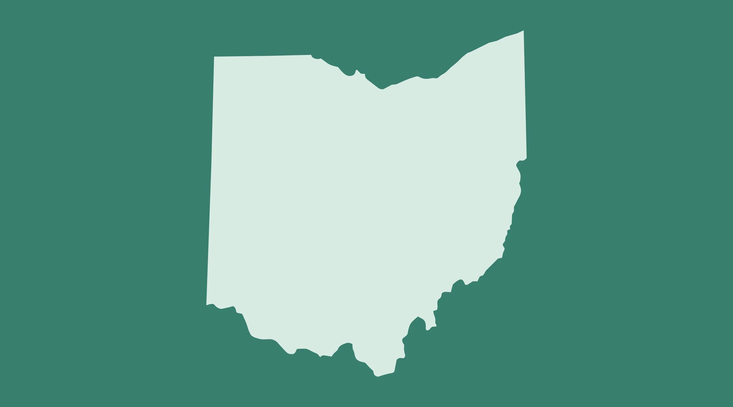 Illustration the the state of Ohio silhouette