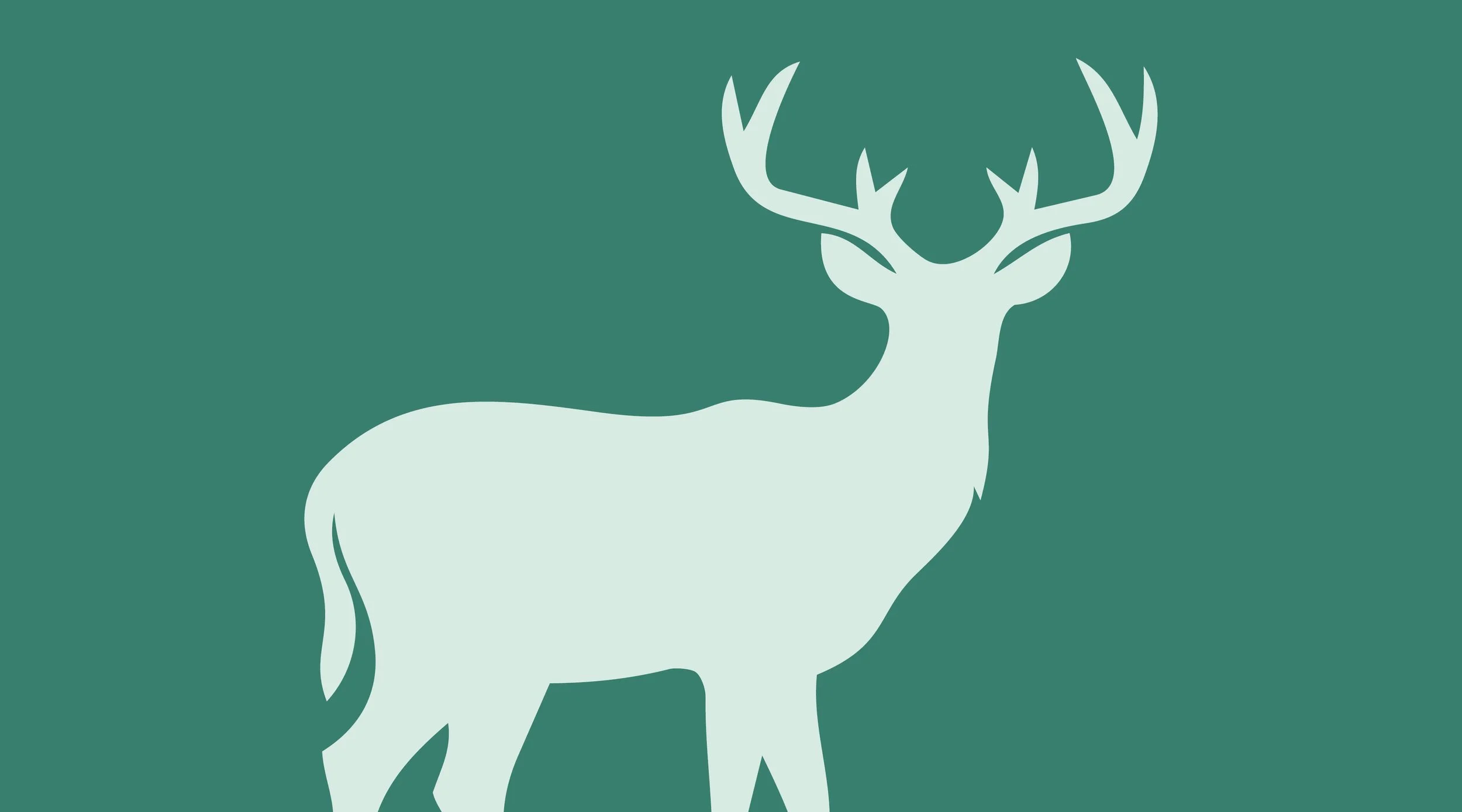 Illustration of a male deer silhouette