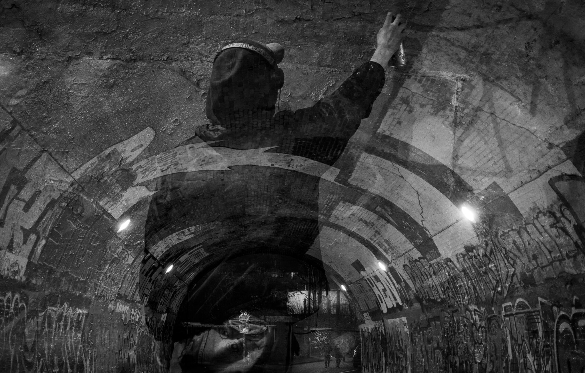 St Werburgh's Tunnel Artist, Double Exposure, Bristol