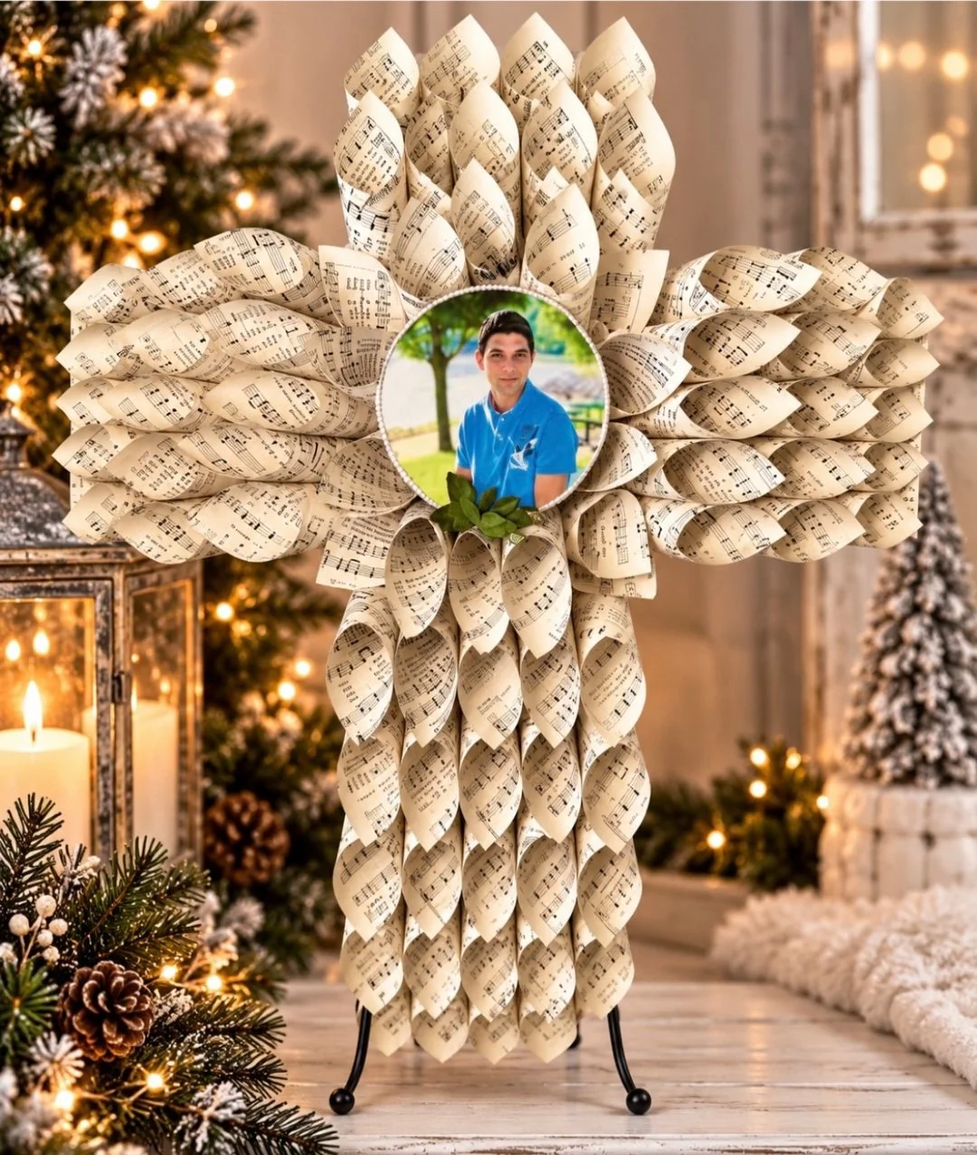Cross with custom photo center