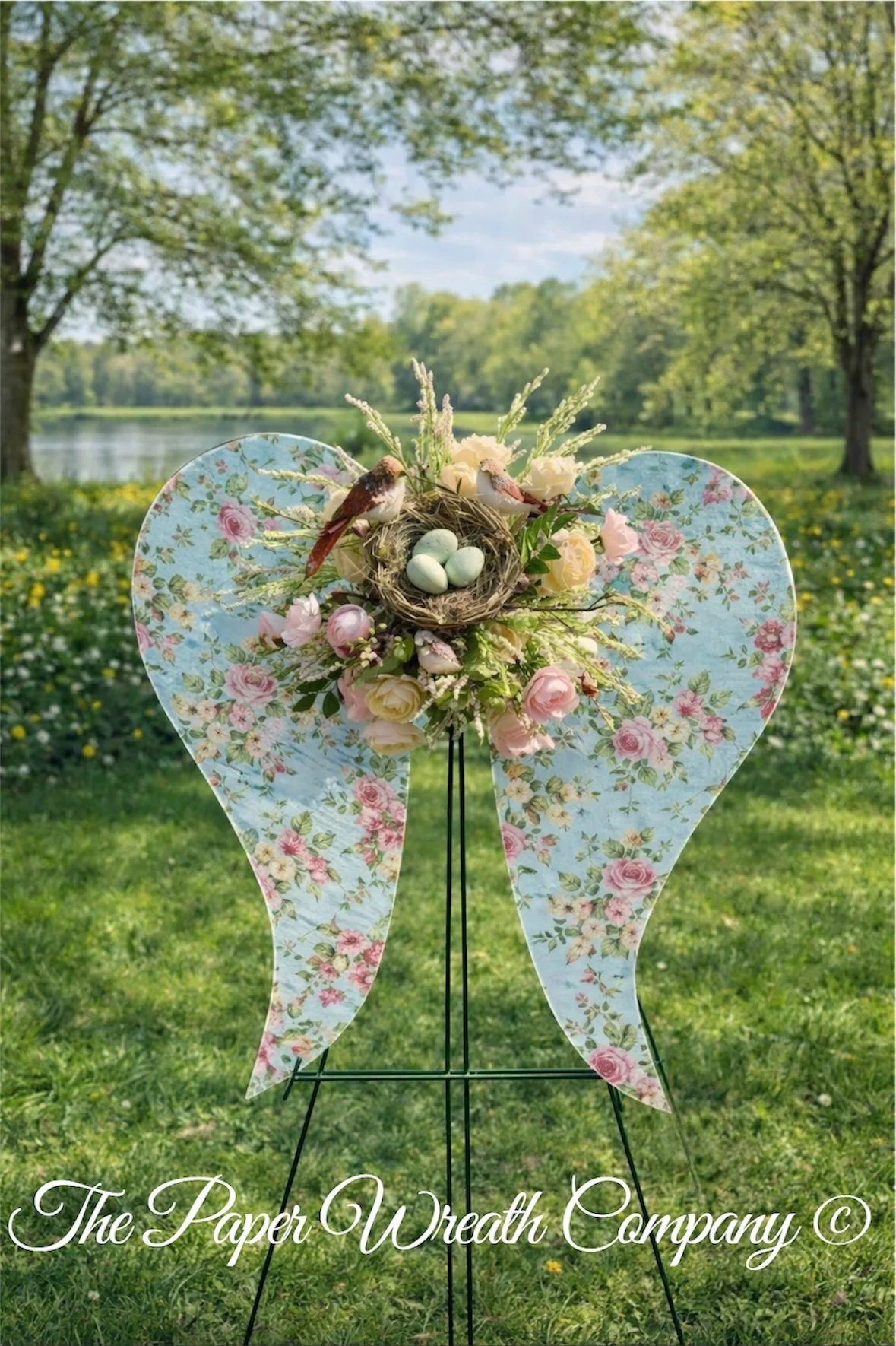 24x24 Spring Cemetery Angel Wings