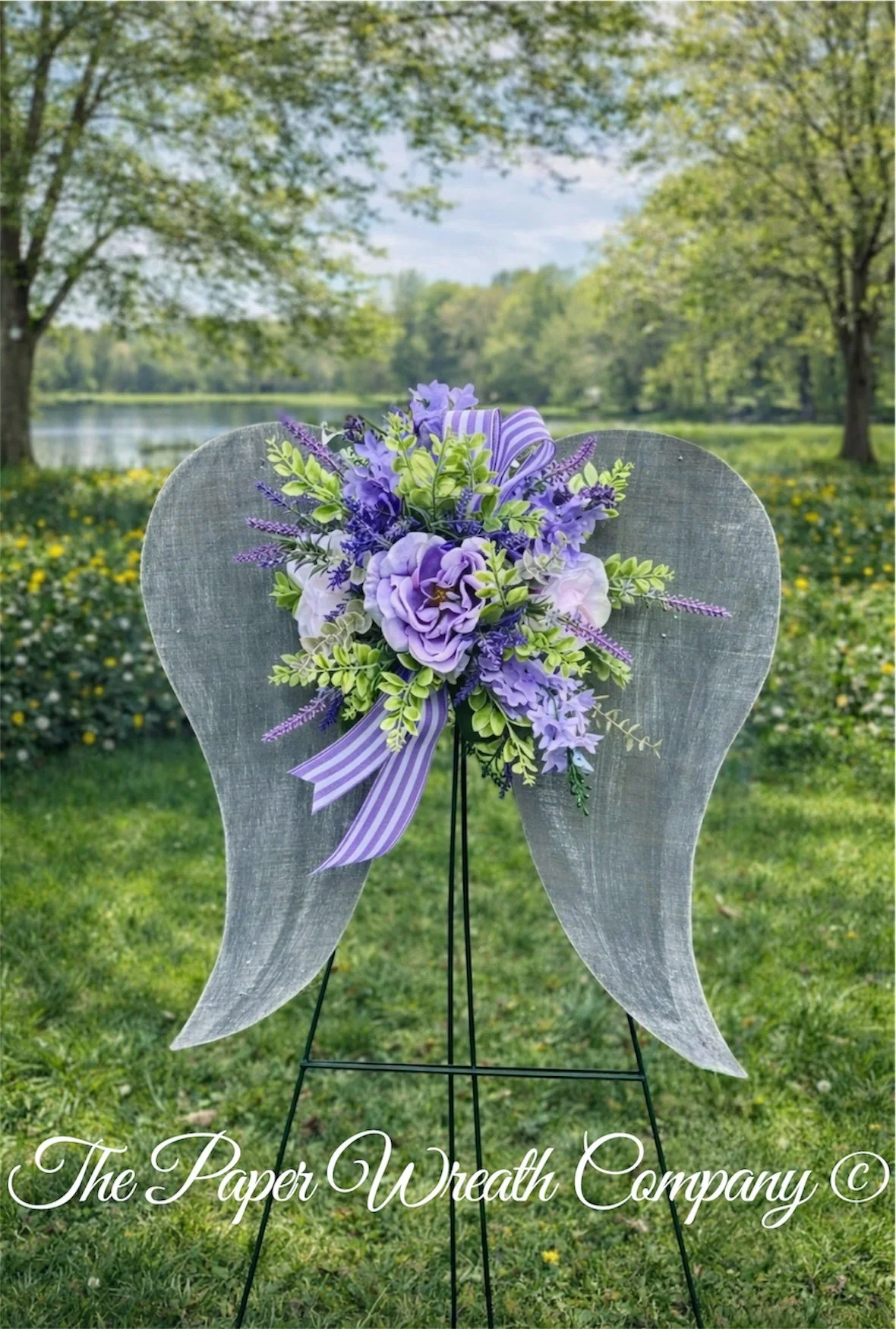 24x24 Cemetery Angel Wings without script