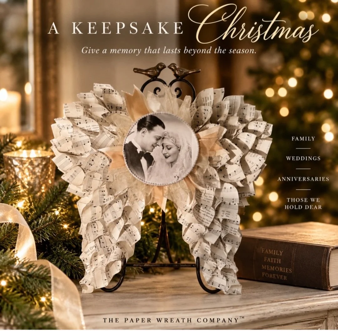 Angel Wings with Custom Photo Center (12"x12")