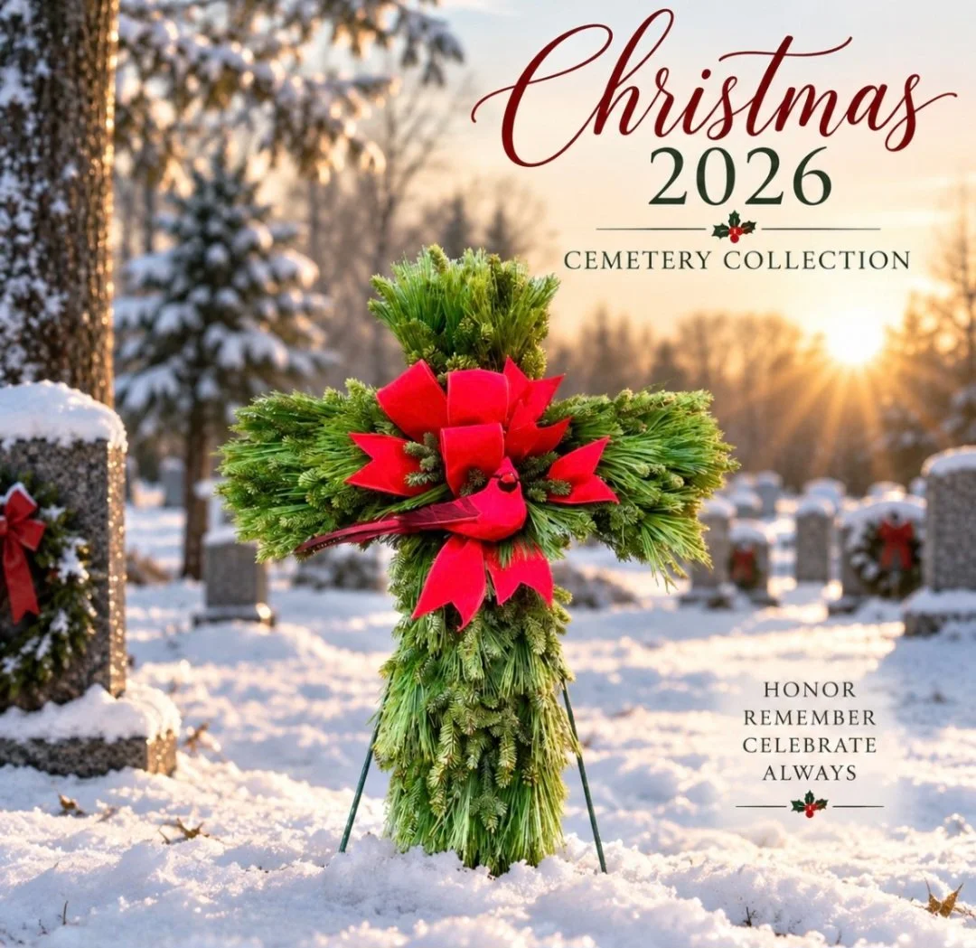 Fresh Evergreen Cross