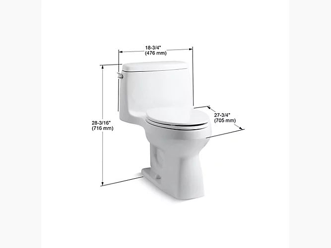 Kohler Santa Rosa 1.28 GPF OnePiece Elongated Comfort Height Toilet