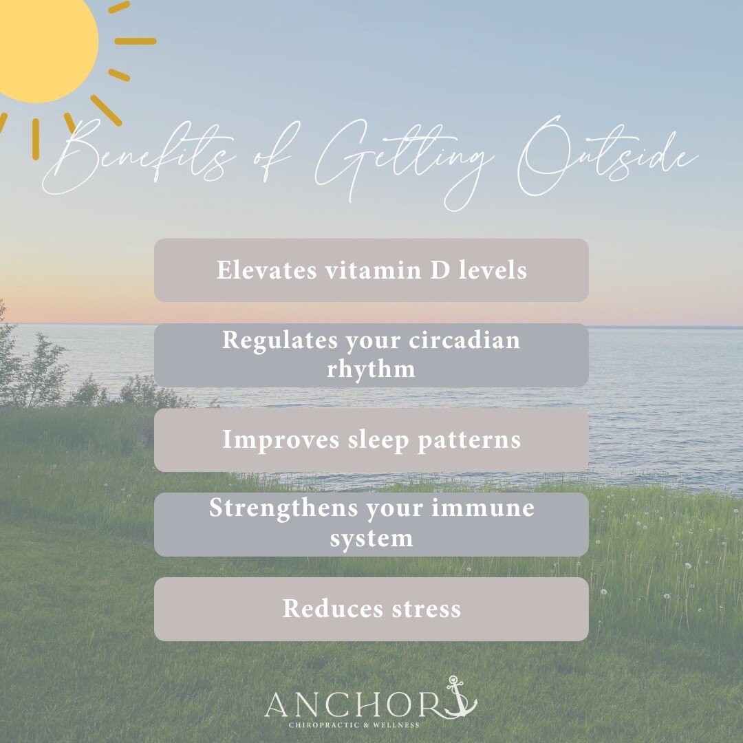 Especially as we catch a break from this summer heat, we find ourselves outside more often. Did you know that enjoying nature and soaking up the sunshine has great impacts on our health? 

Soaking up sunshine (hello Vitamin D) has been shown to impro