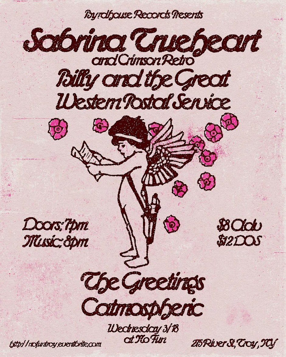 Sabrina Trueheart &amp; Crimson Retro / Billy &amp; The Great Western Postal Service / The Greetings / Catmospheric