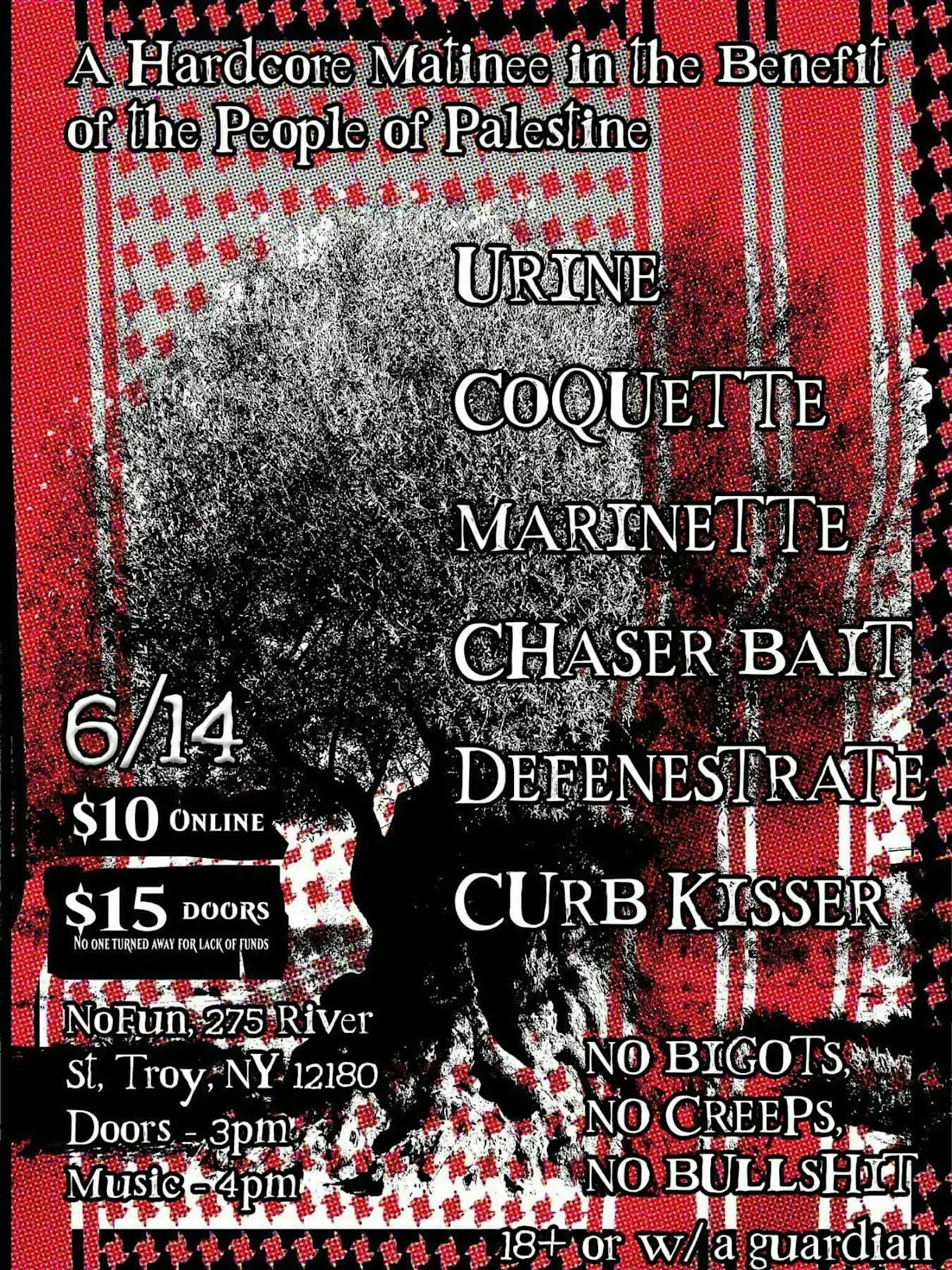 Urine / Coquette Marinette / Chaser Bait / Defenestrate / Curb Kisser